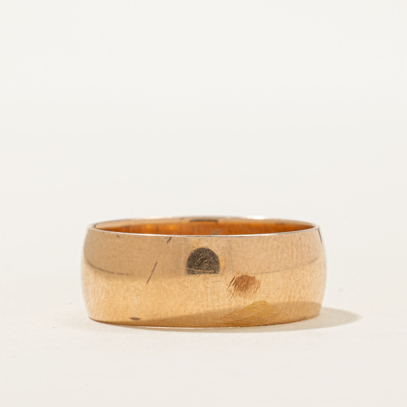 1977 Soviet Hallmarks 14k Rose Gold Cigar Band | 7.74 | SZ 9