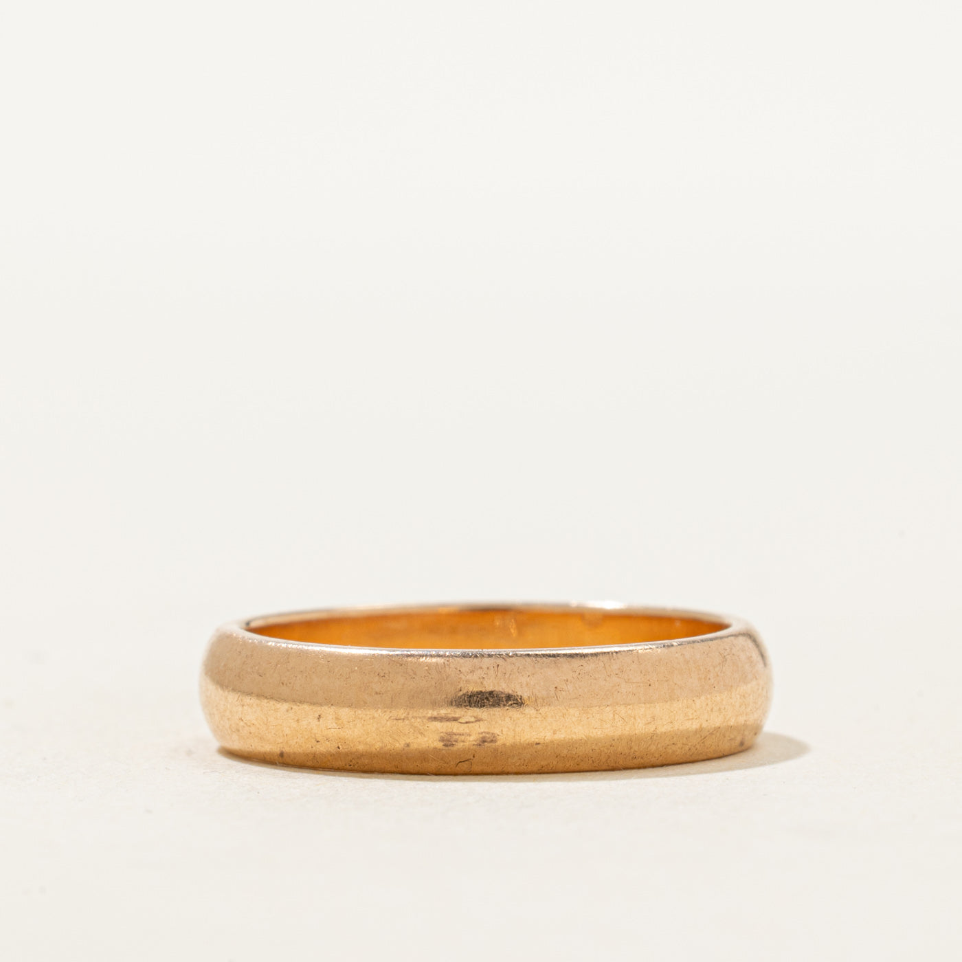 1983 Soviet Hallmarked 14k Yellow Gold Band | 4.26mm | SZ 6