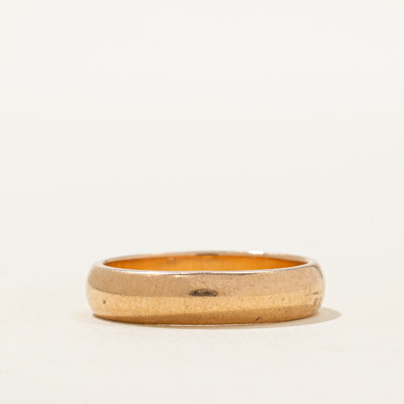 1983 Soviet Hallmarked 14k Yellow Gold Band | 4.26mm | SZ 6