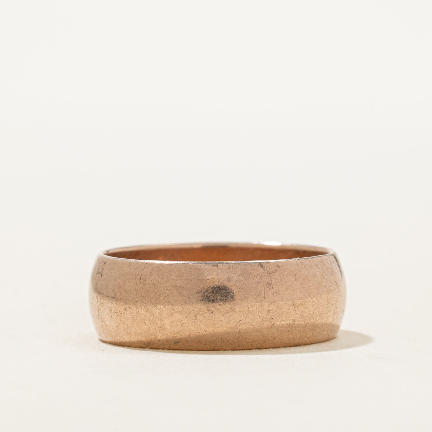 1973 Soviet Hallmarked 9k Rose Gold Band | 6.88mm | SZ 8