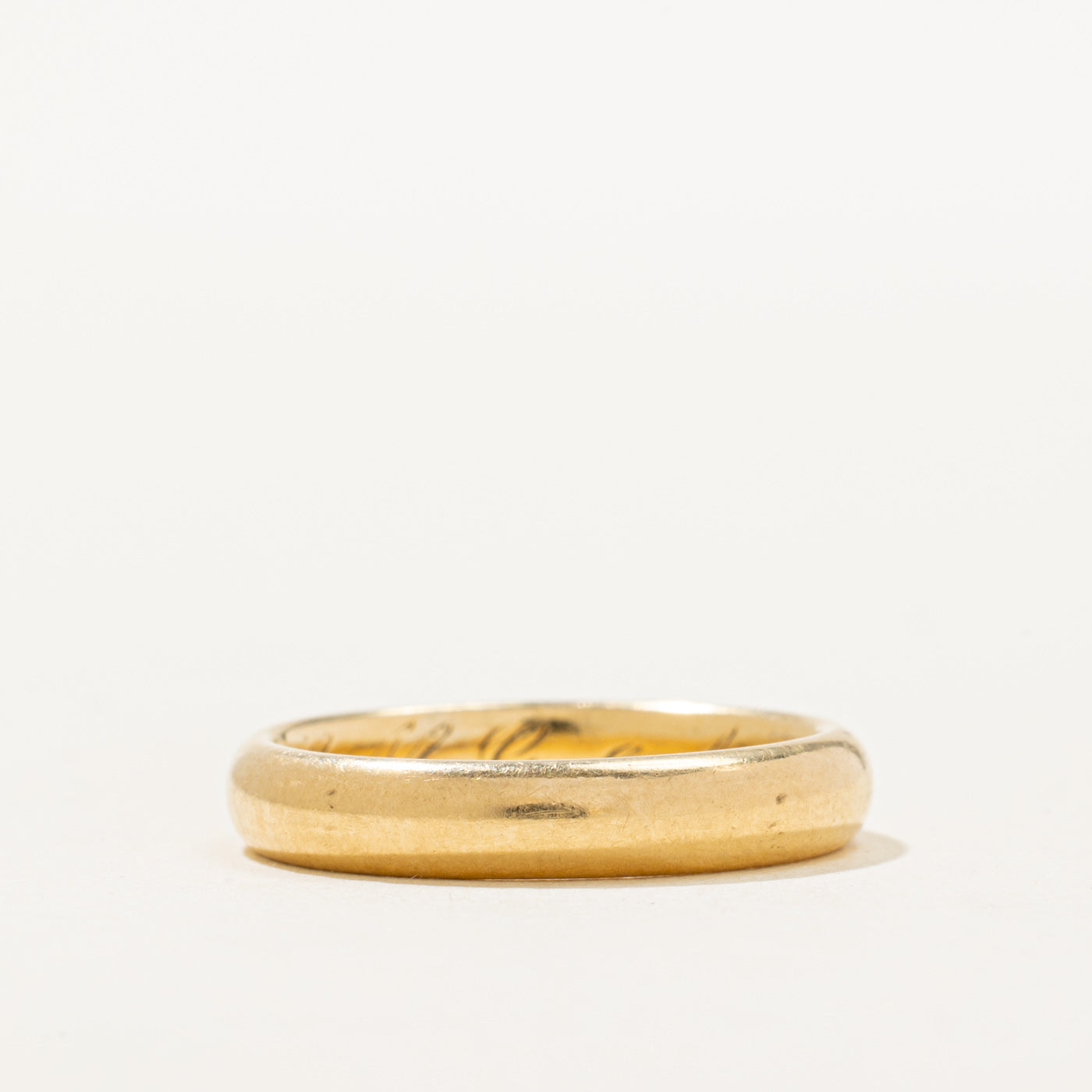 Canadian Pseudo Hallmarked 18k Yellow Gold Band | 3.42mm | SZ 5