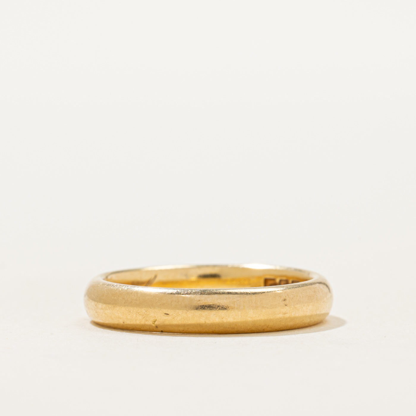 Canadian Pseudo Hallmarked 18k Yellow Gold Band | 3.42mm | SZ 5