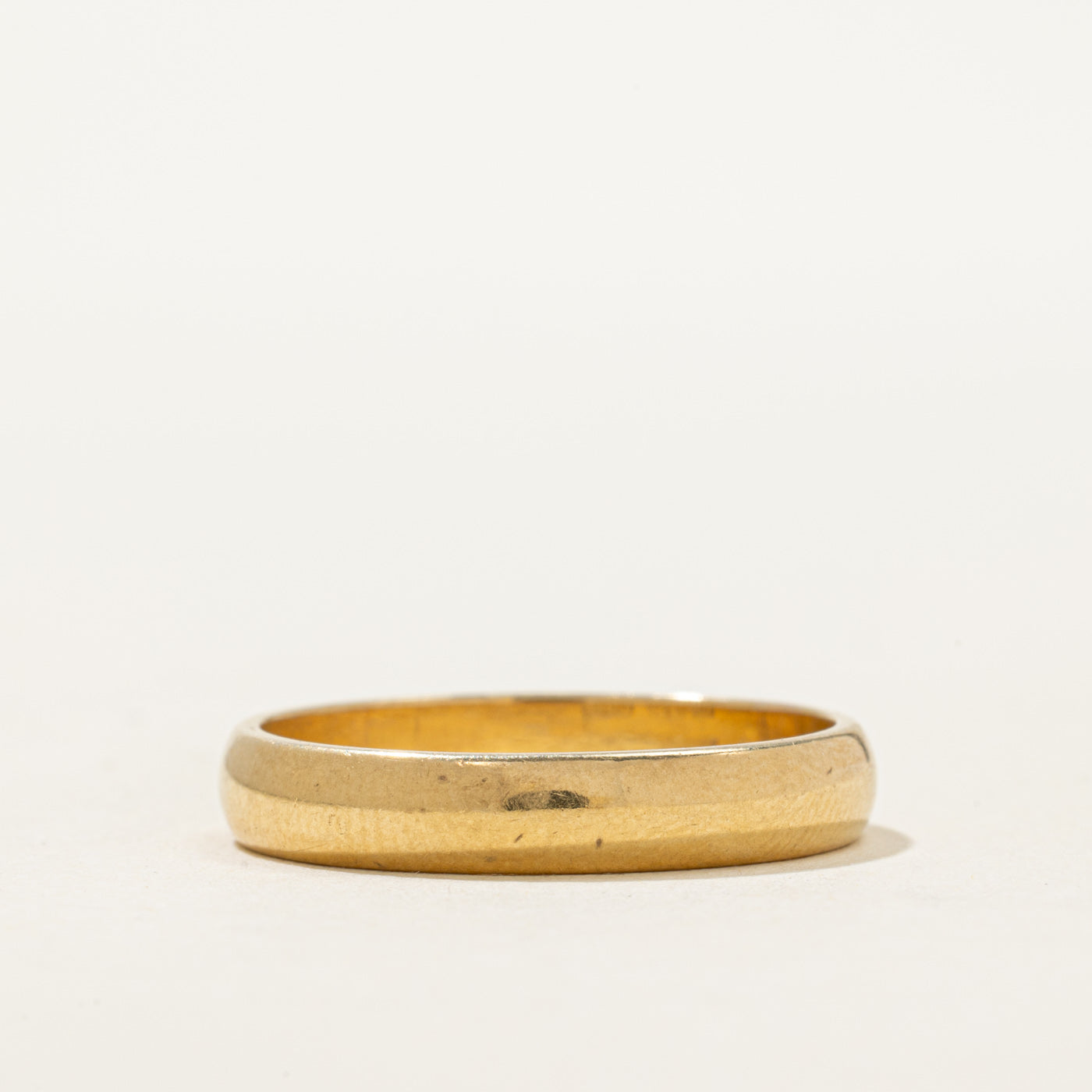 Canadian Pseudo Hallmarked 18k Yellow Gold Band | 3.89mm | SZ 9