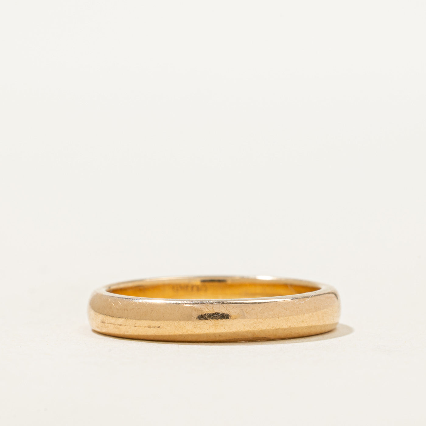 Pseudo Hallmarked 18k Yellow Gold Band | 3.15mm | SZ 5.5
