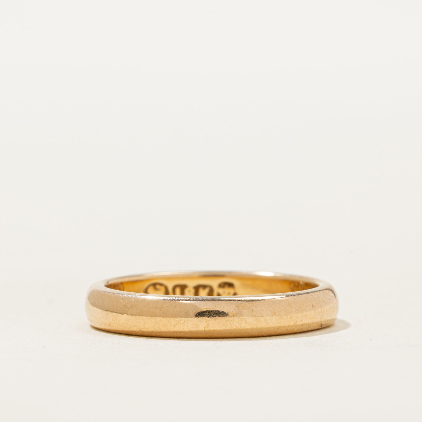 Pseudo Hallmarked 18k Yellow Gold Band | 3.15mm | SZ 5.5