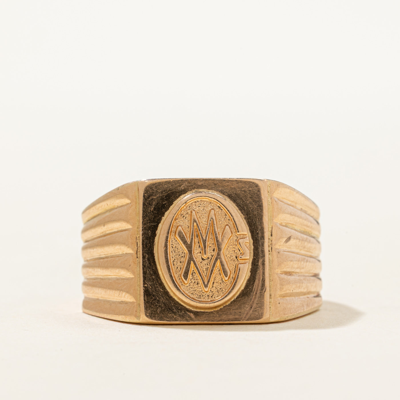 Vintage Hungarian 14k Signet Ring | SZ 10.25