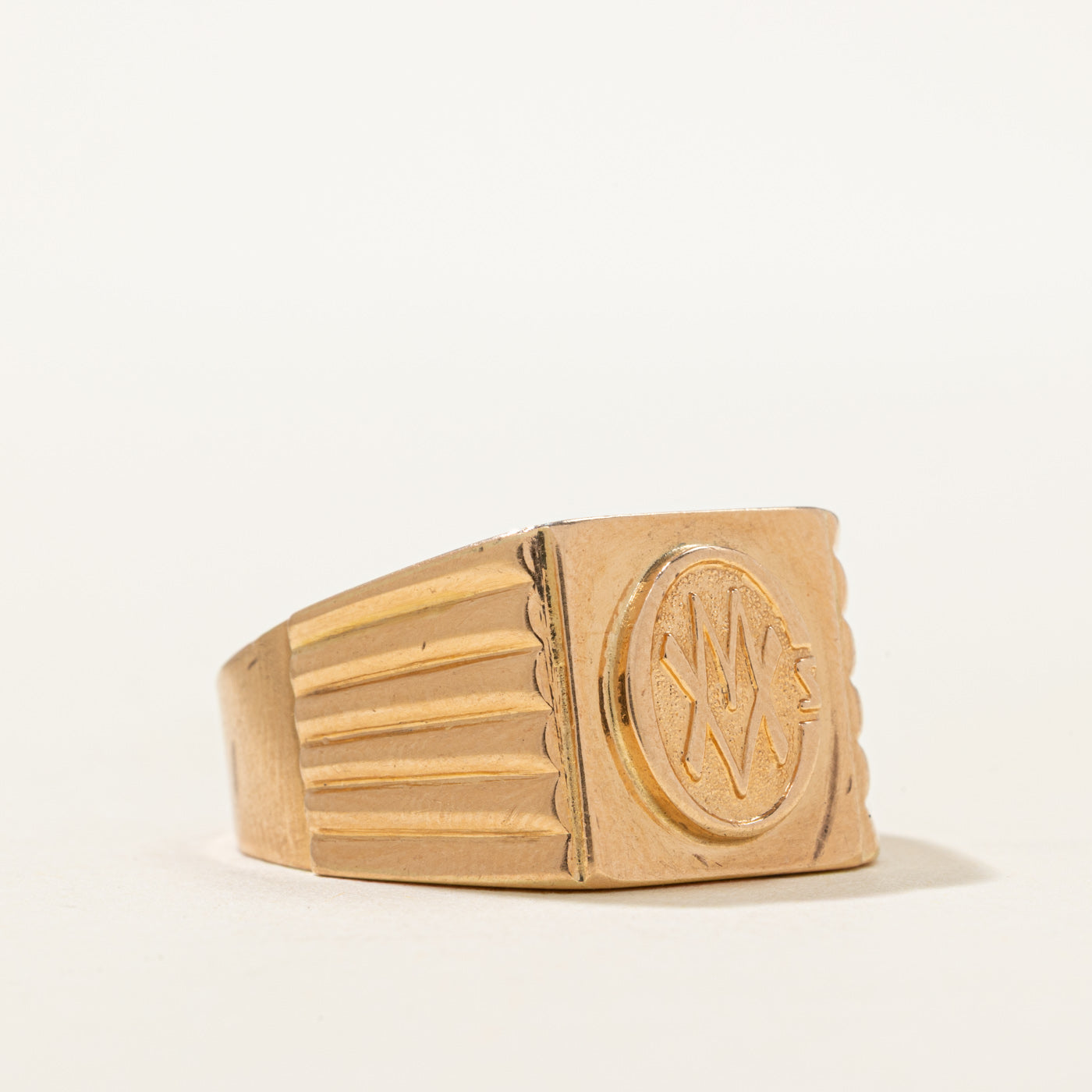 Vintage Hungarian 14k Signet Ring | SZ 10.25