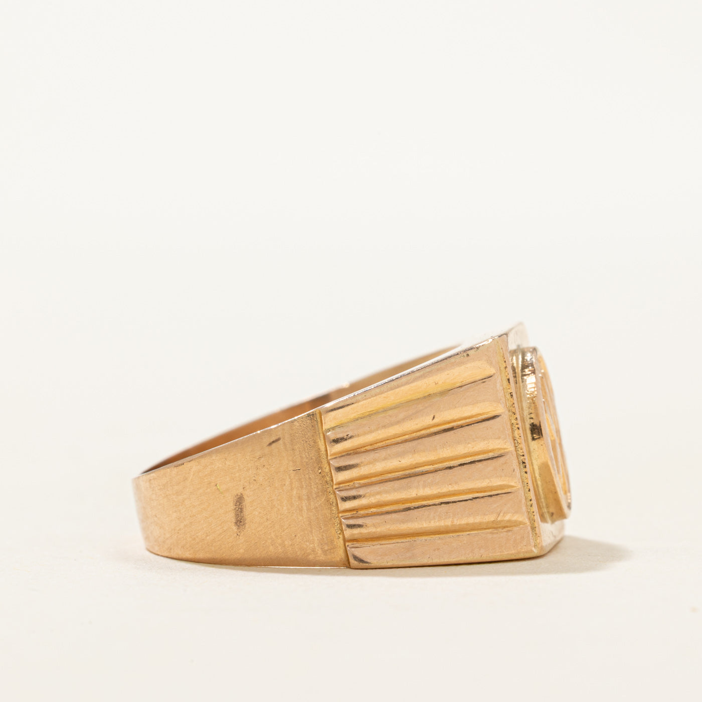 Vintage Hungarian 14k Signet Ring | SZ 10.25