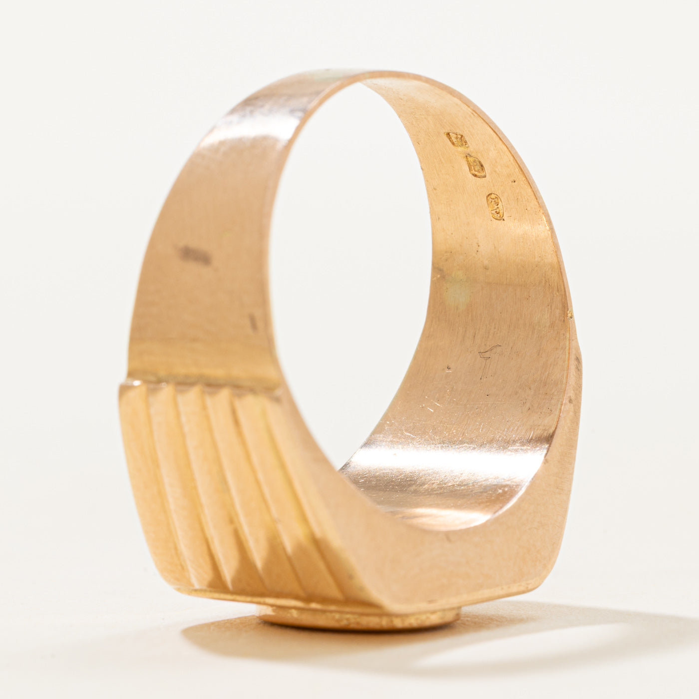 Vintage Hungarian 14k Signet Ring | SZ 10.25