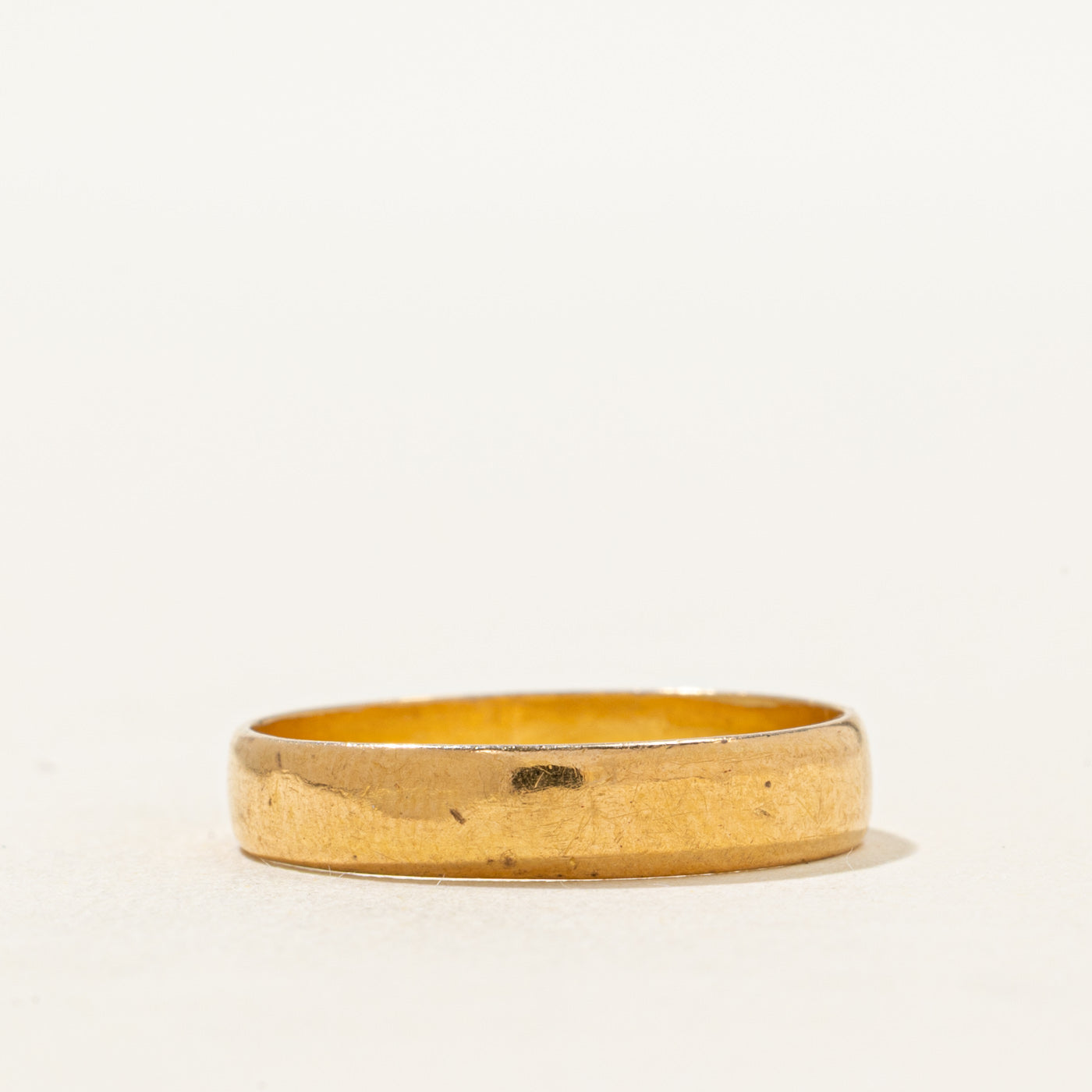 Antique Birmingham 22k Yellow Gold Band | 3.96mm | SZ 7.5