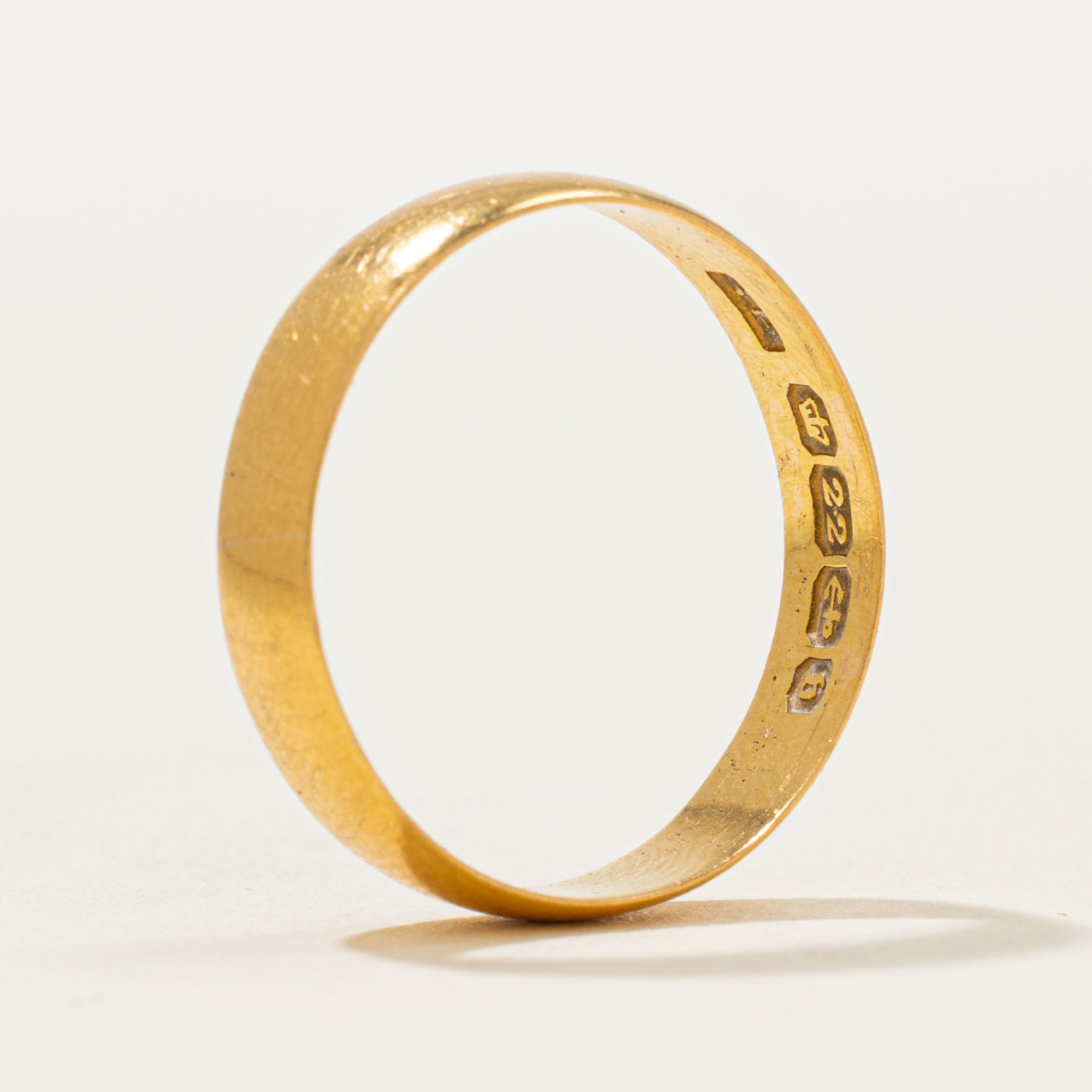 Victorian Birmingham 22k Yellow Gold Band | 5.07mm | SZ 7.25
