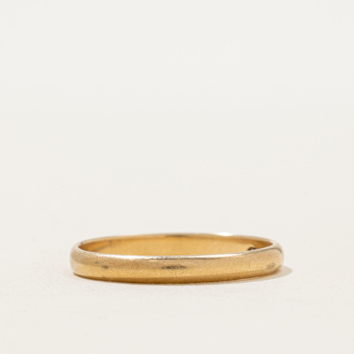1980's Yugoslavian 14k Yellow Gold Band | 2.86mm | SZ 10.75