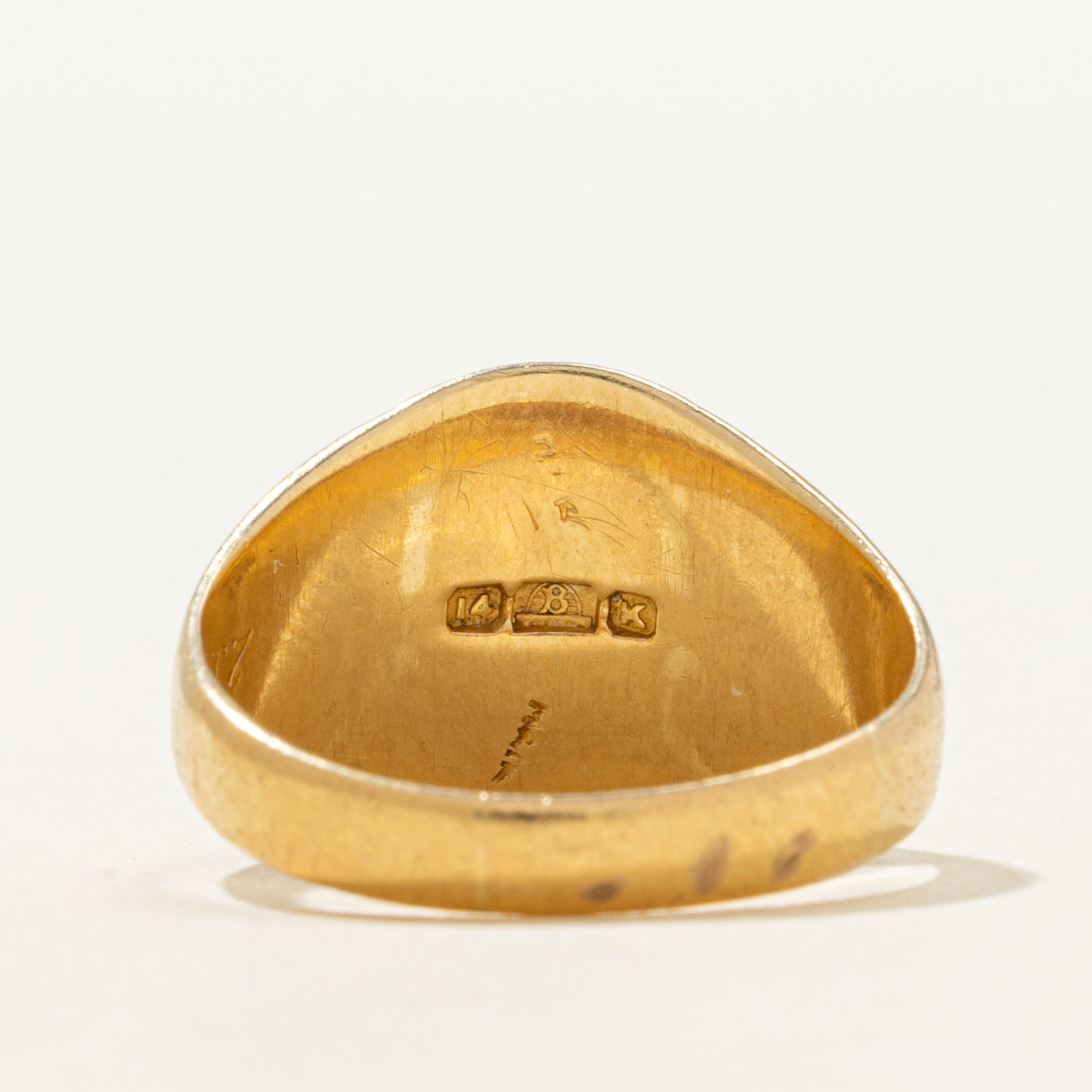 14k Yellow Gold Signet Ring | SZ 6.25
