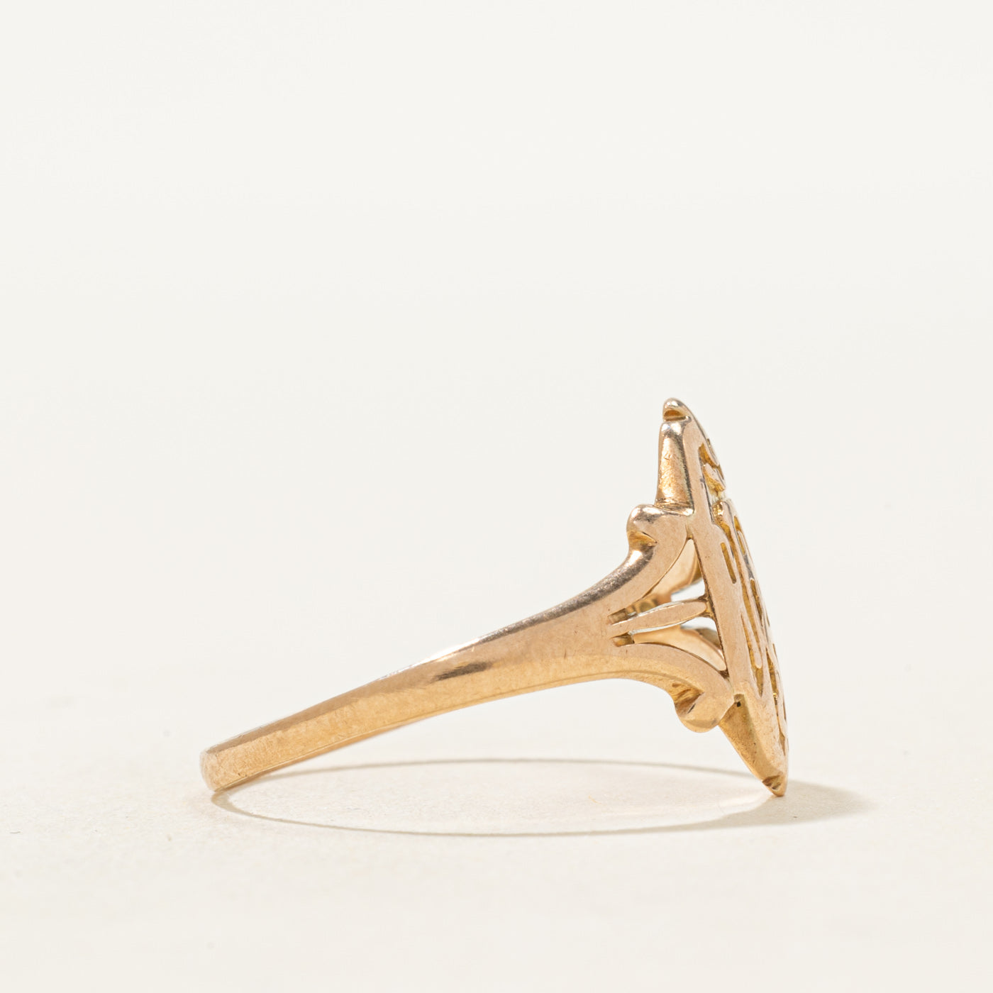 10k Yellow Gold Signet Ring | SZ 8.25