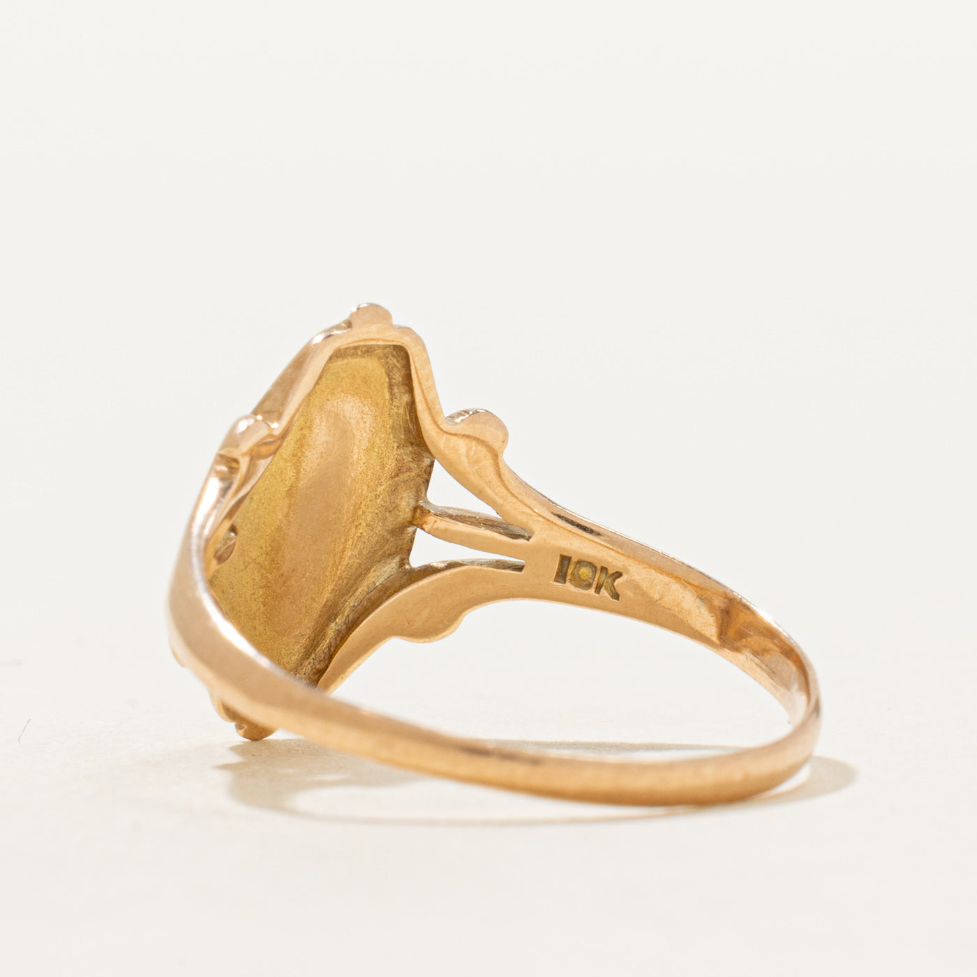 10k Yellow Gold Signet Ring | SZ 8.25