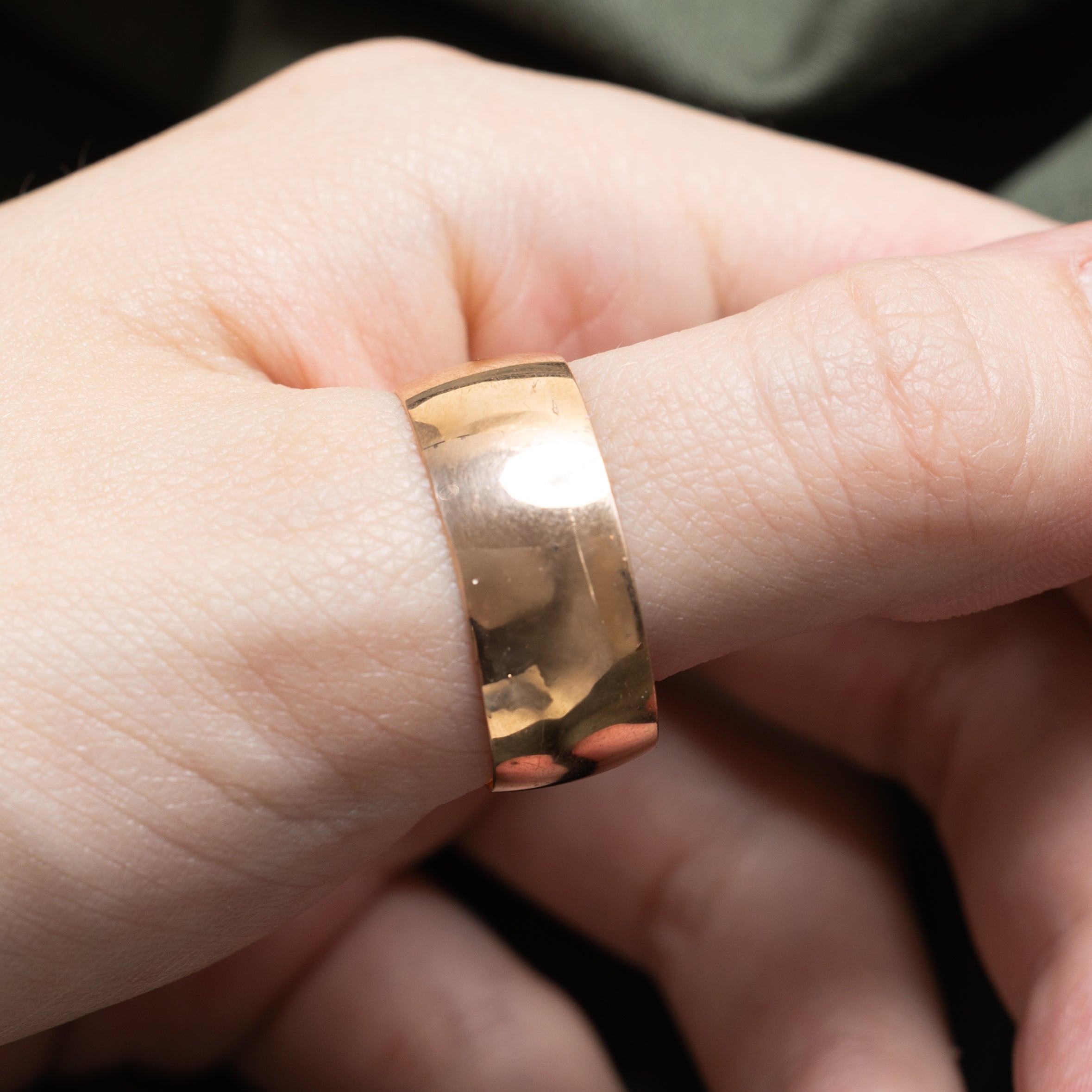 1973 Soviet Hallmarked 14k Rose Gold Cigar Band | 9.53mm | SZ 13.5