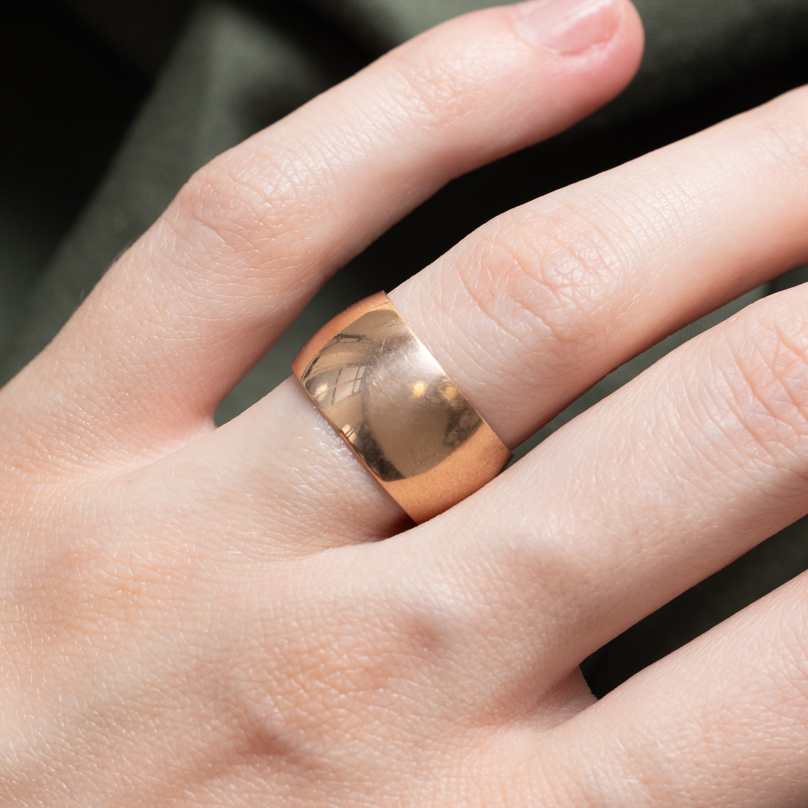 1975 Soviet Hallmarked 14k Rose Gold Cigar Band | 10.06 | SZ 6.5