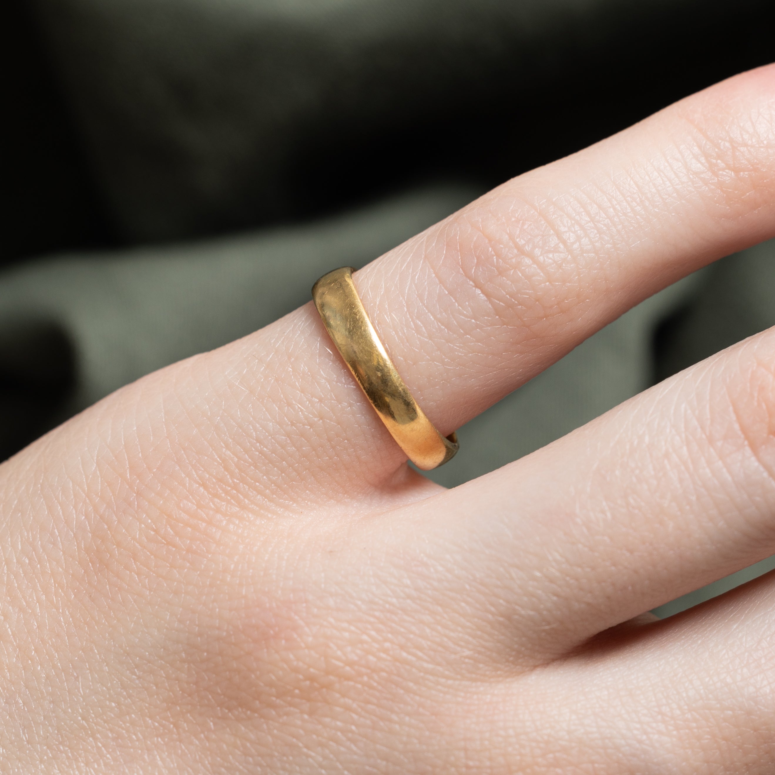 Canadian Pseudo Hallmarked 18k Yellow Gold Band | 3.33mm | SZ 5