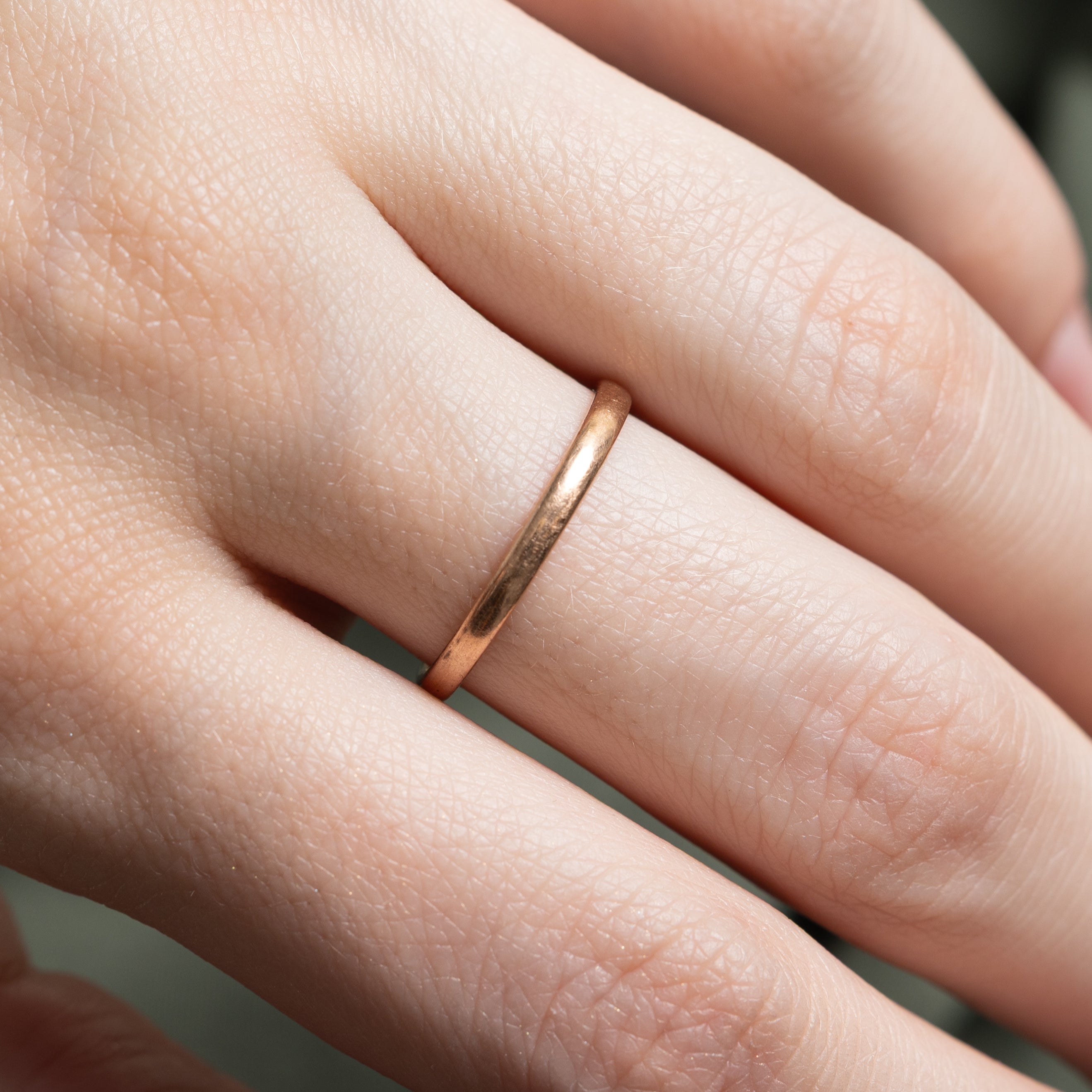 1942 9k Rose Gold Band | 1.99mm | SZ 6.5