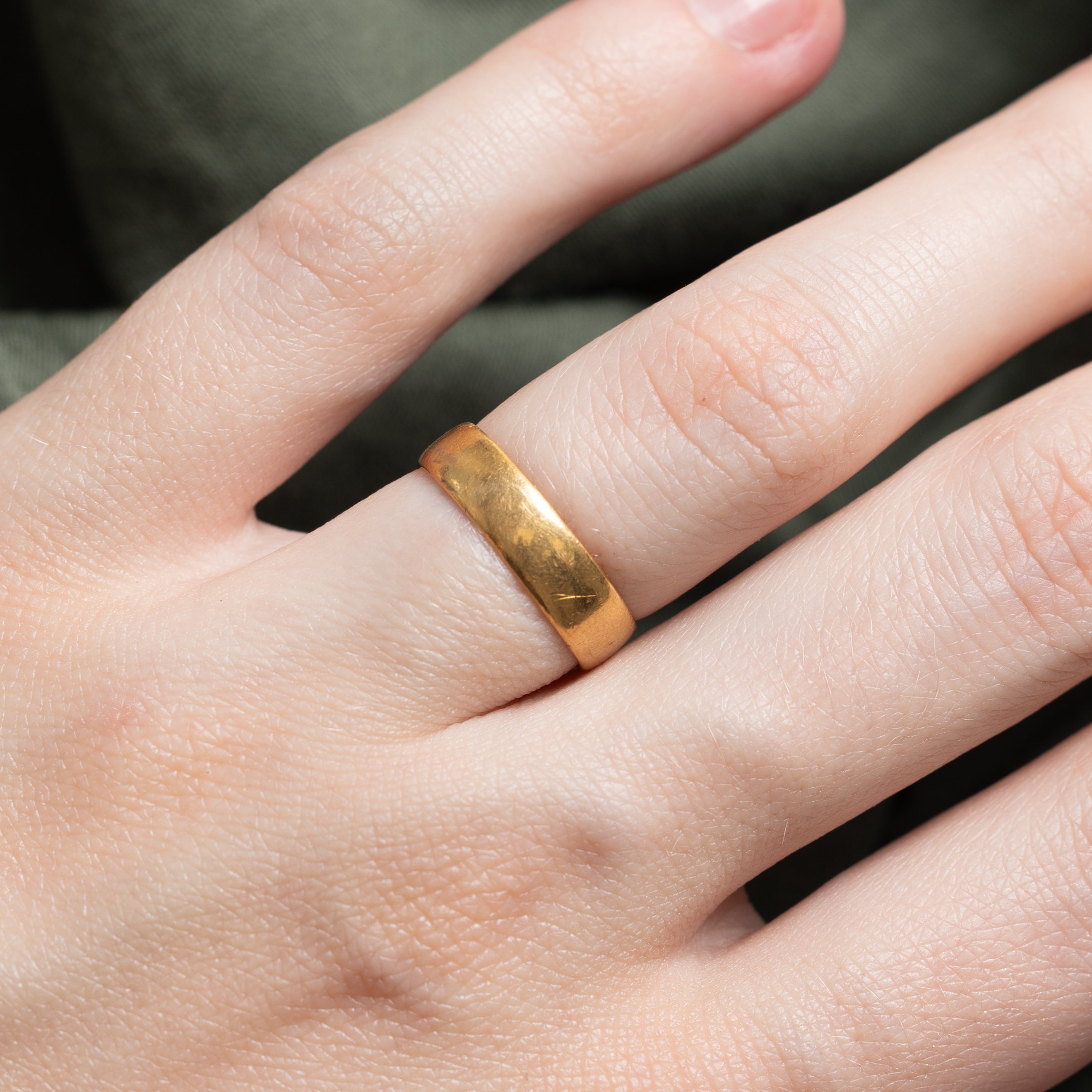 1961 Birmingham 22k Yellow Gold Band | 4.58mm | SZ 4.5