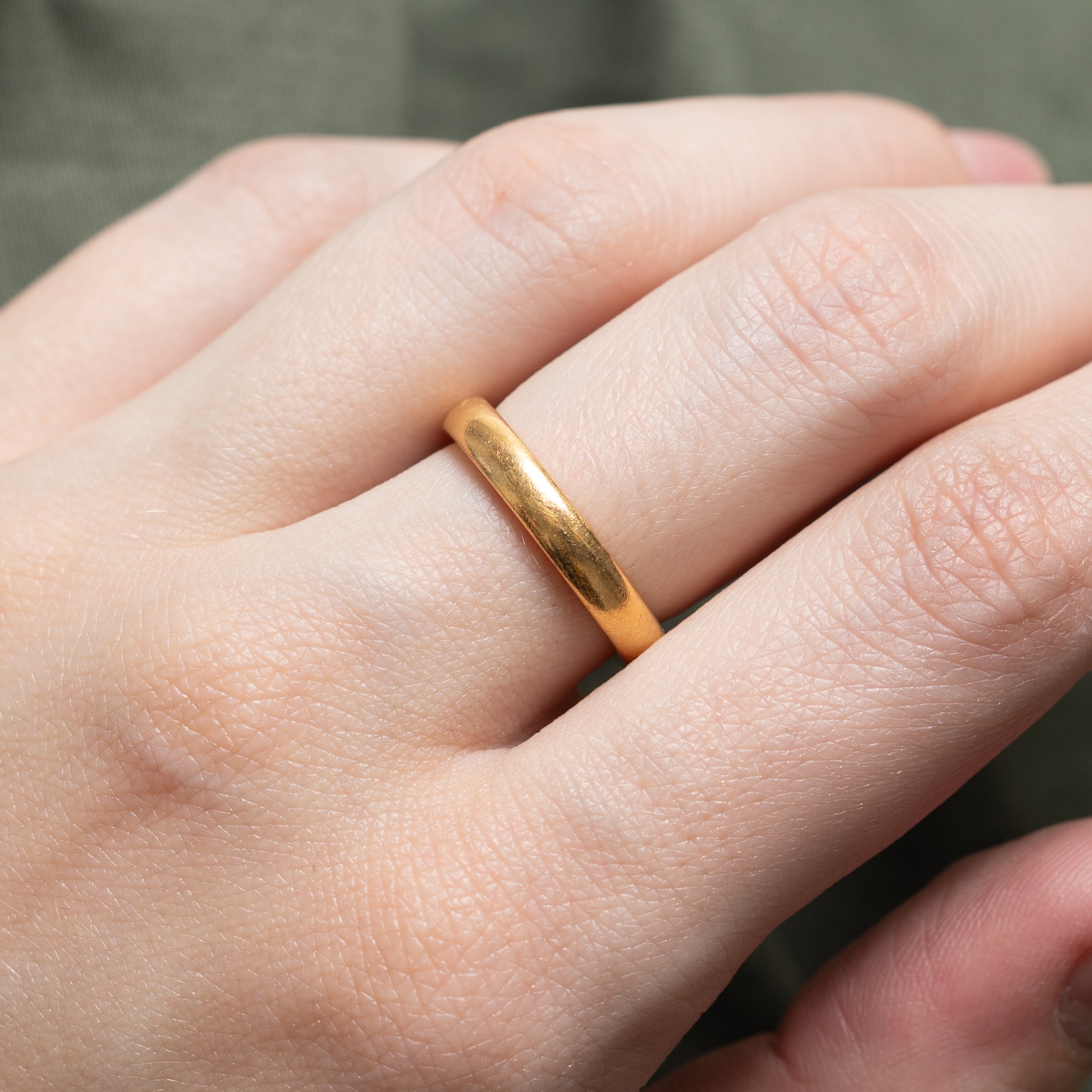 1928 Birmingham 22k Yellow Gold Band | 3.27mm | SZ 6