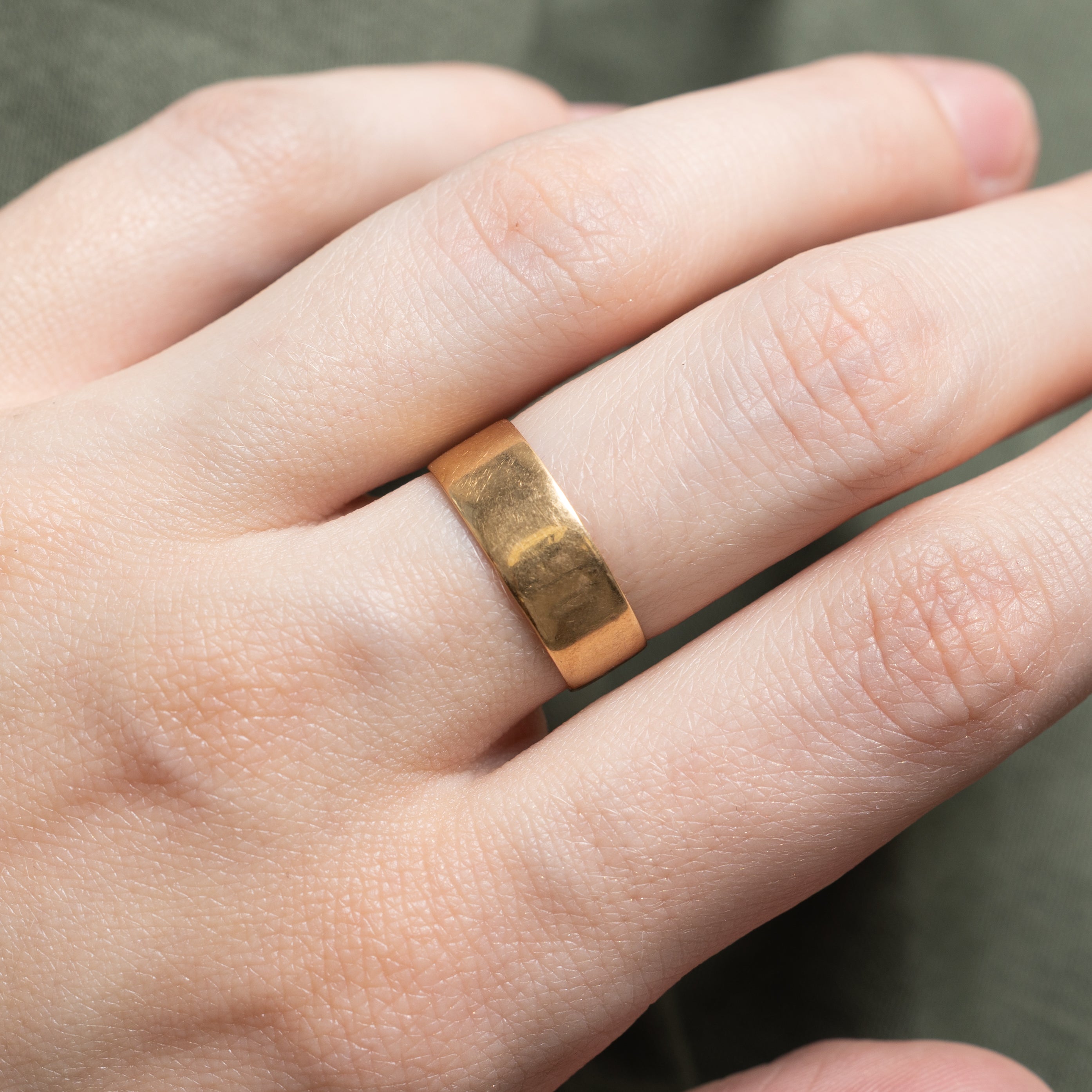 1938 Birmingham 18k Yellow Gold Band | 6.42mm | SZ 6.5