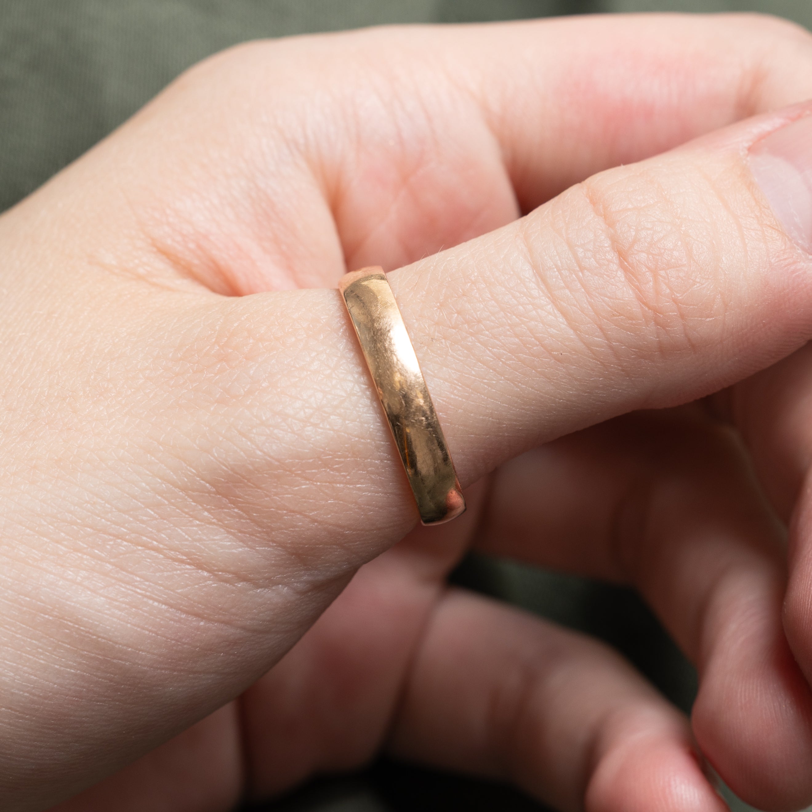 Ukrainian 14k Rose Gold Band | 4.08mm | SZ 10.25