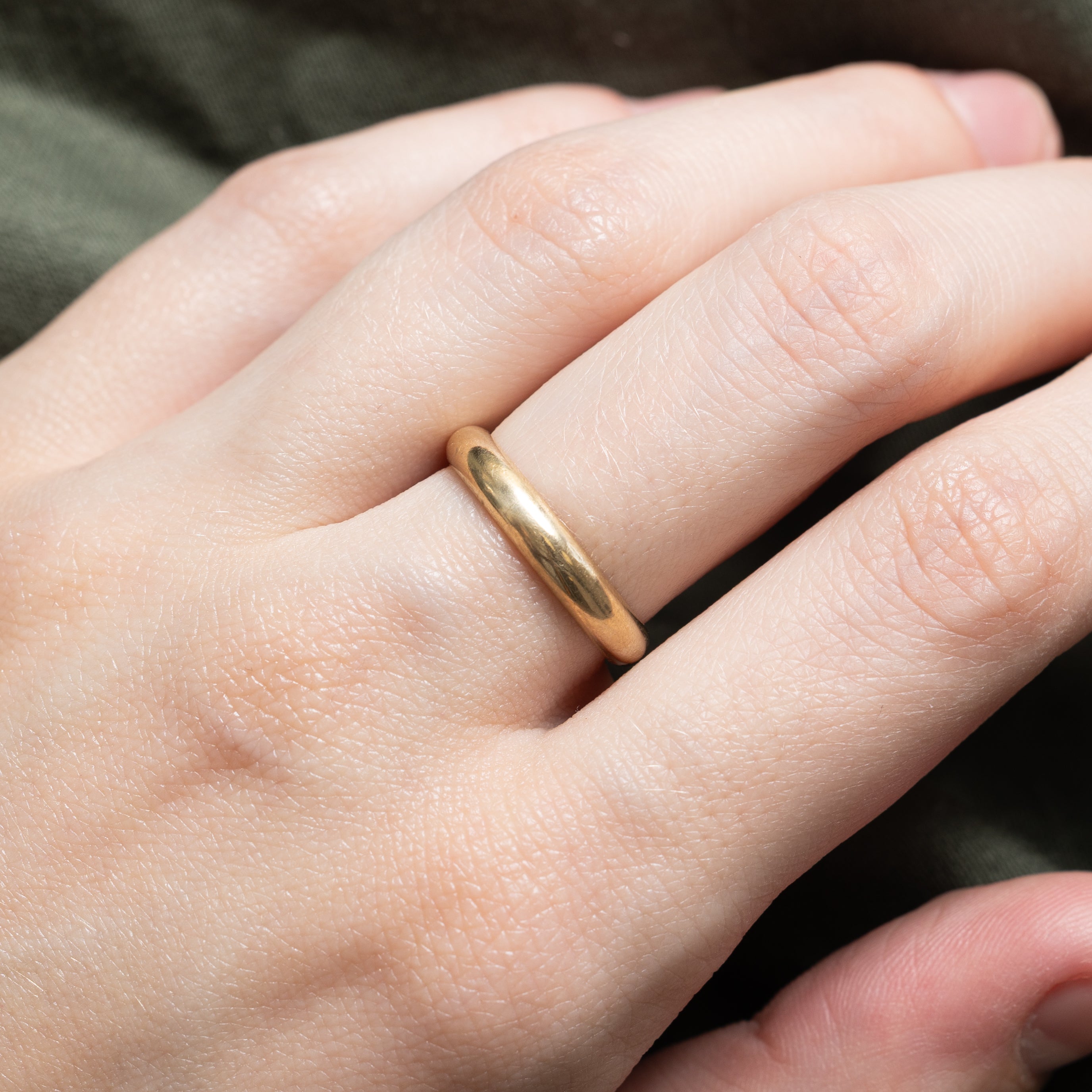 Dutch Hallmarked 14k Yellow Gold Band | 3.55mm | SZ 6.5