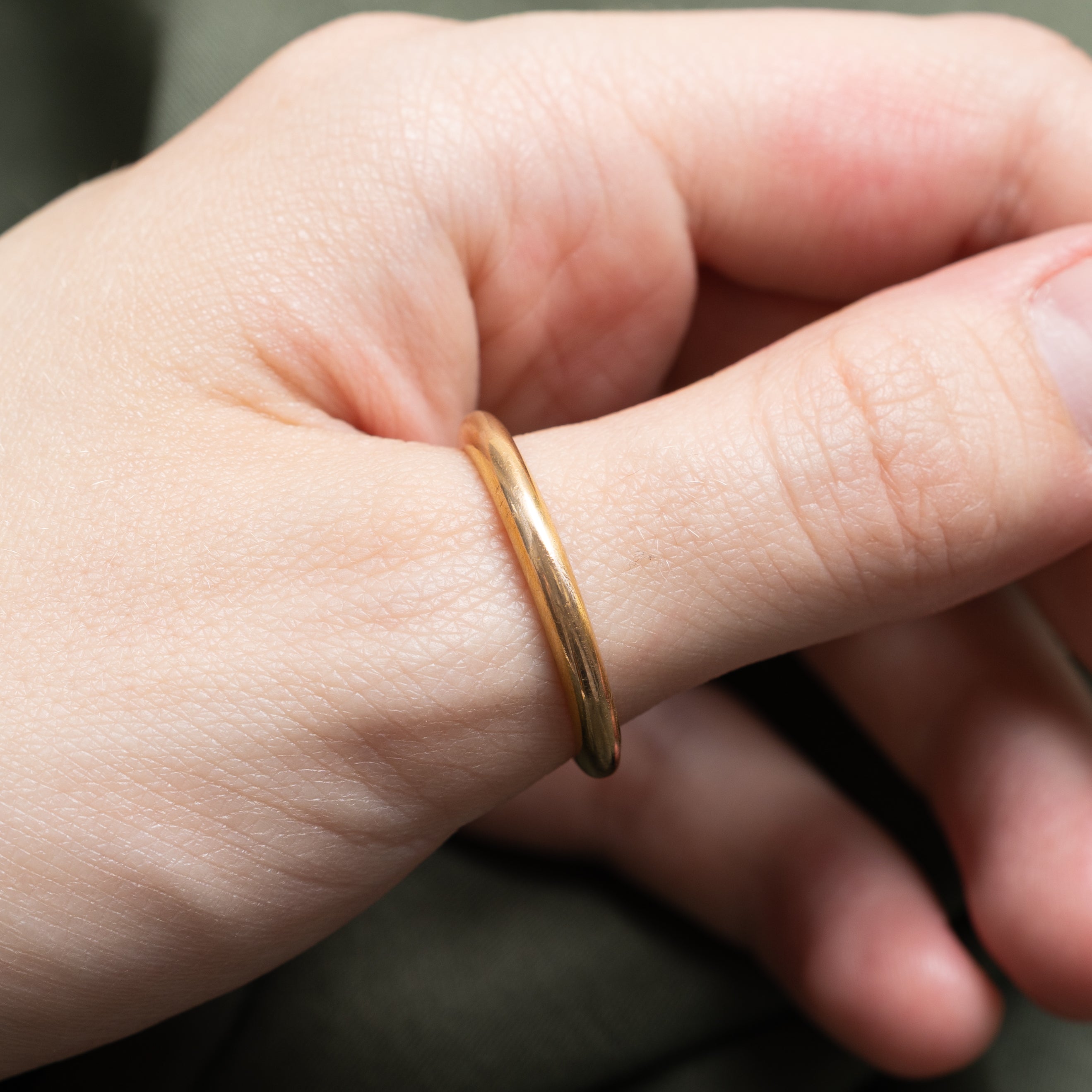 1937 Helsinki 18k Yellow Gold Band | 3.05mm | SZ 11.5