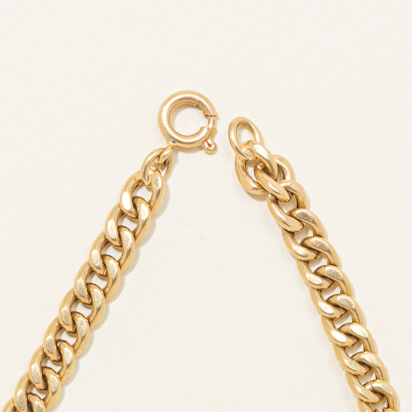 Bracelet vintage italien en or jaune 18 carats avec plaque nominative | 6,38 mm | 6,5 pouces |