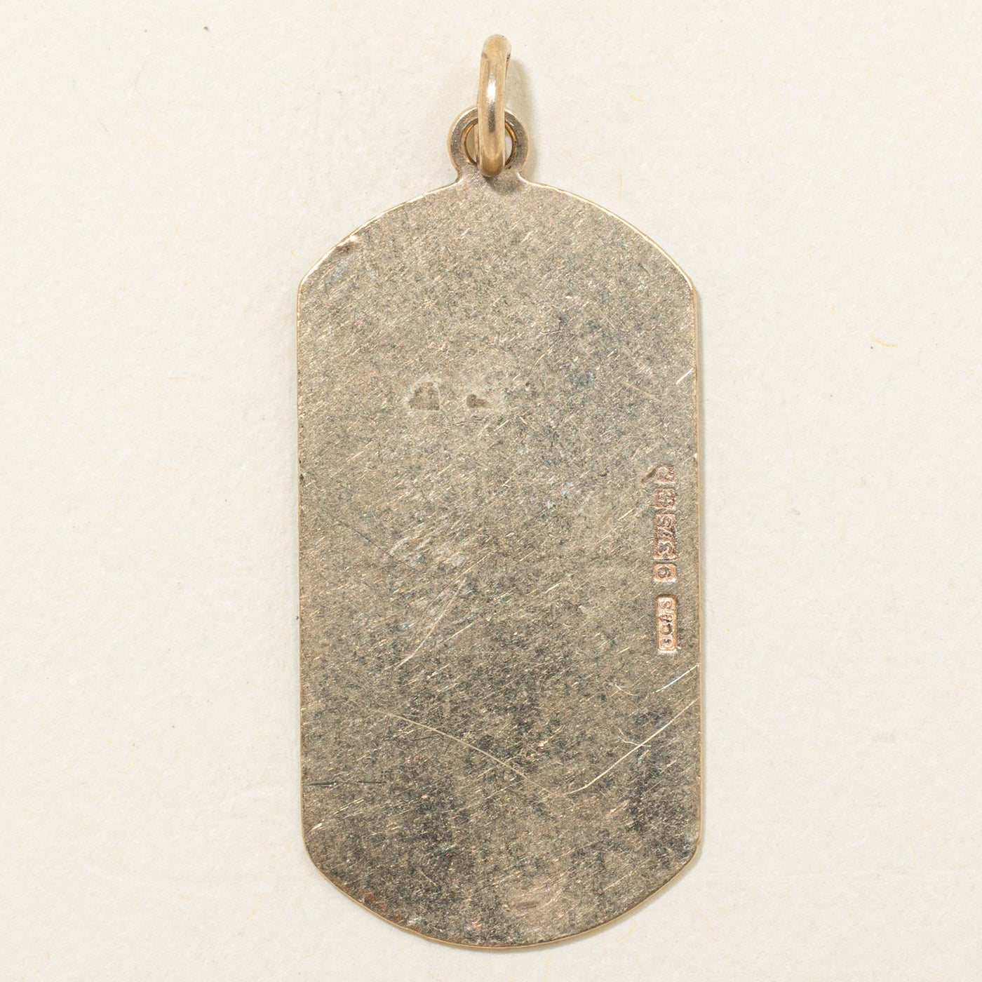 1964 Birmingham 9K Blank Nameplate Pendant