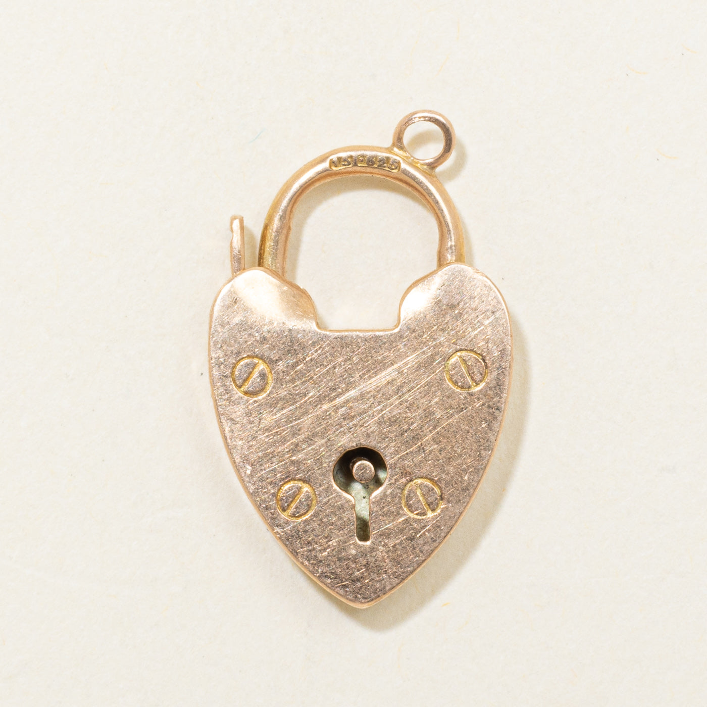 1905 Birmingham 15K Heart Padlock Charm