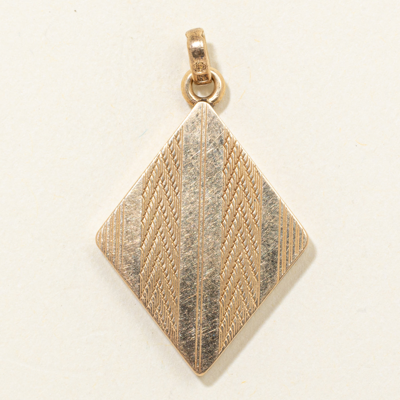 18k Textured St. Nicholas Locket