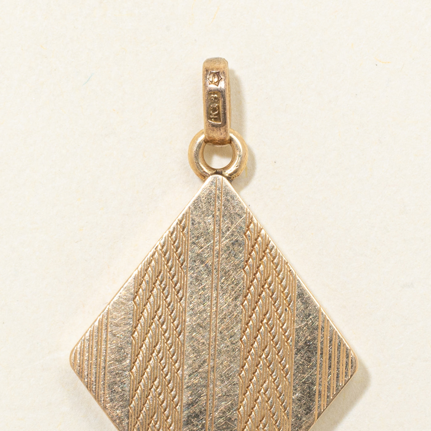 18k Textured St. Nicholas Locket