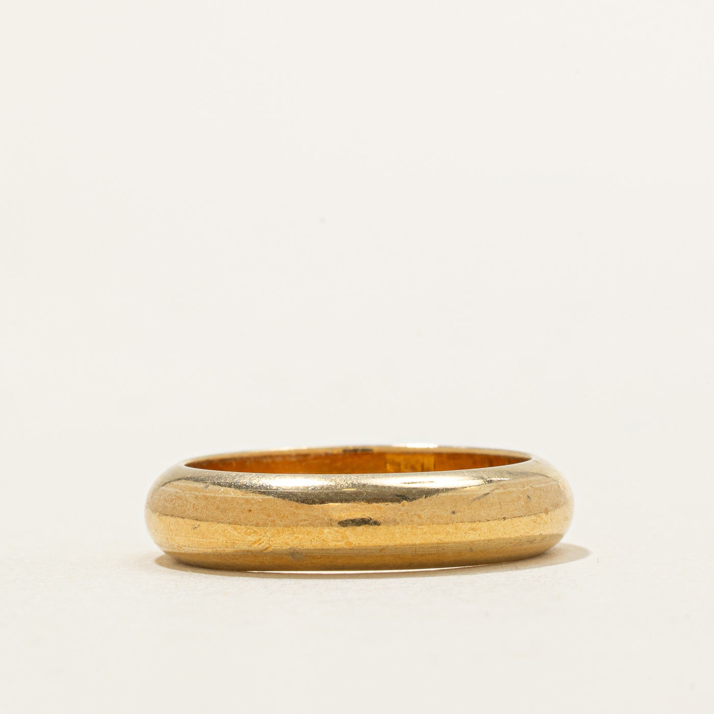 Italian 18K Yellow Gold Band | 4.5mm | SZ 5.75 |