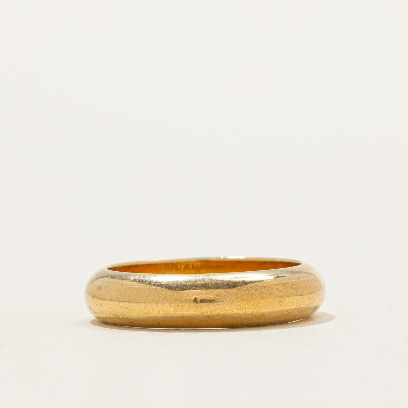 Italian 18K Yellow Gold Band | 4.5mm | SZ 5.75 |