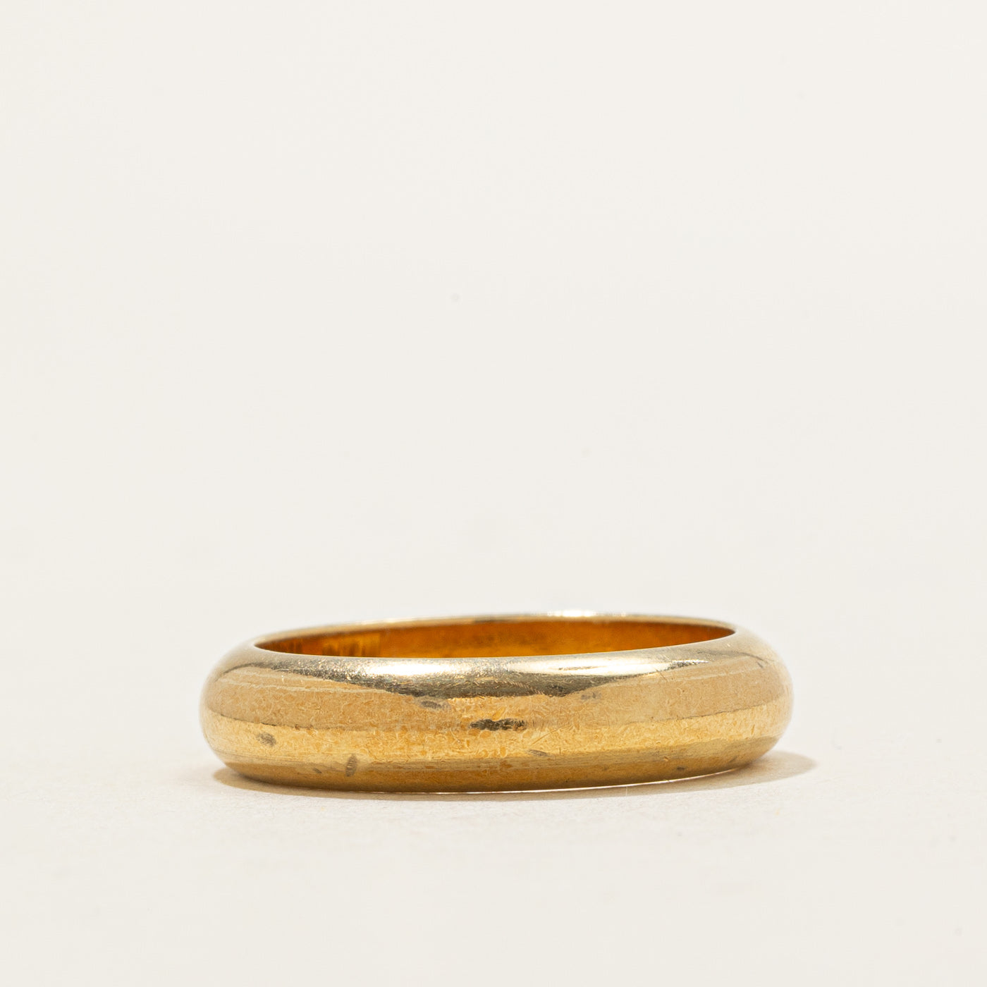 Italian 18K Yellow Gold Band | 4.5mm | SZ 5.75 |