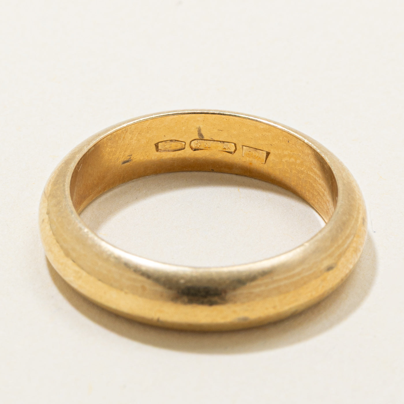 Italian 18K Yellow Gold Band | 4.5mm | SZ 5.75 |