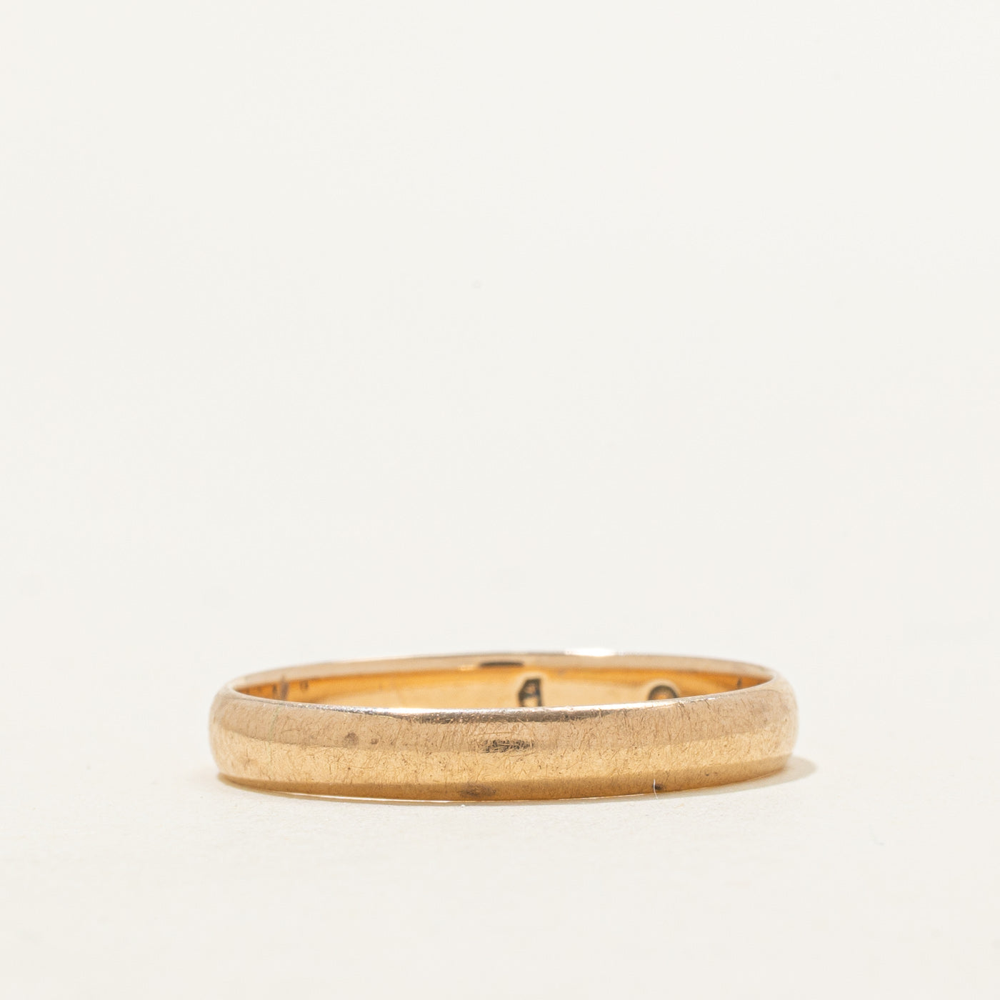 Mid-Century Hungarian 14K Rose Gold Band | 3.22mm | SZ 9.5