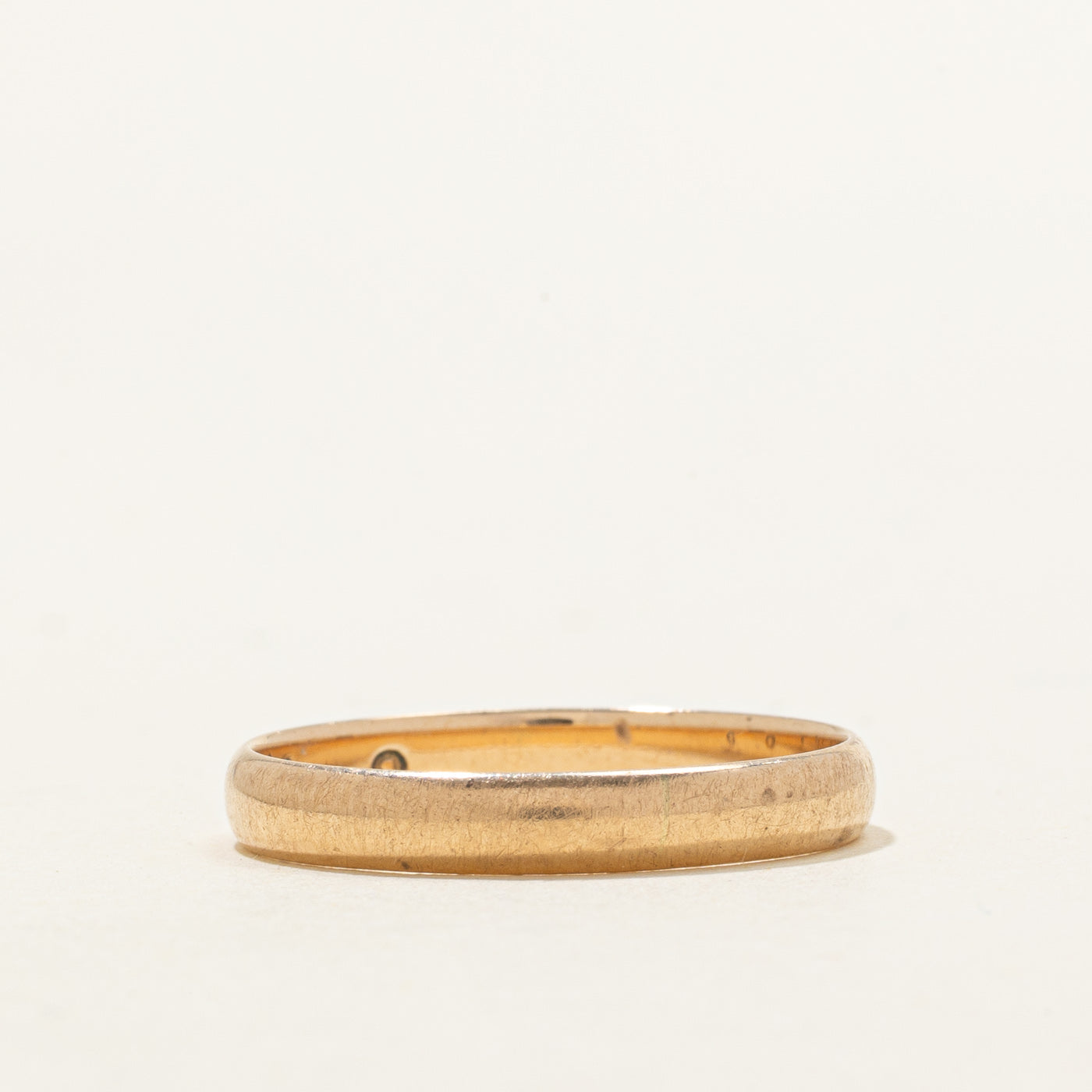 Mid-Century Hungarian 14K Rose Gold Band | 3.22mm | SZ 9.5