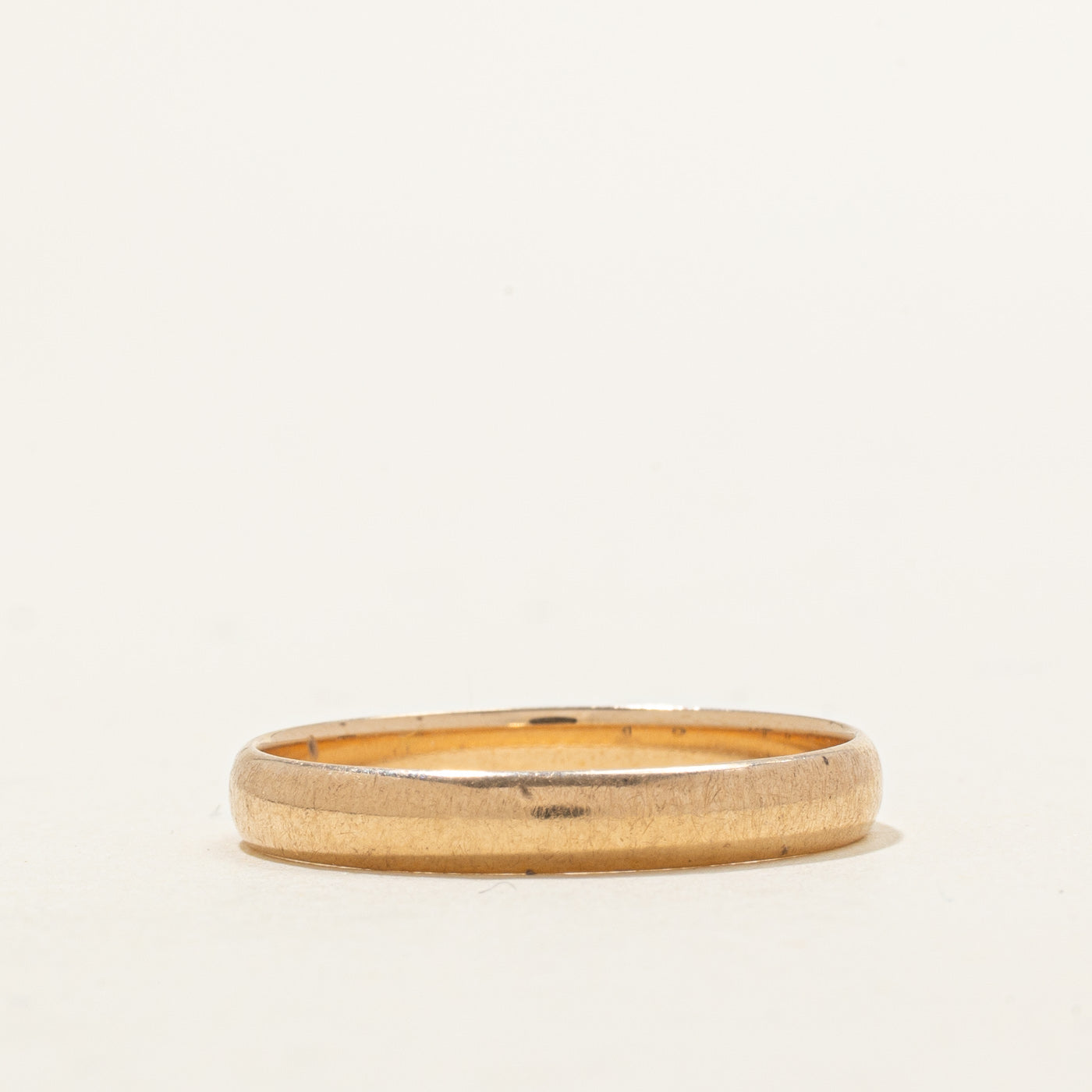 Mid-Century Hungarian 14K Rose Gold Band | 3.22mm | SZ 9.5