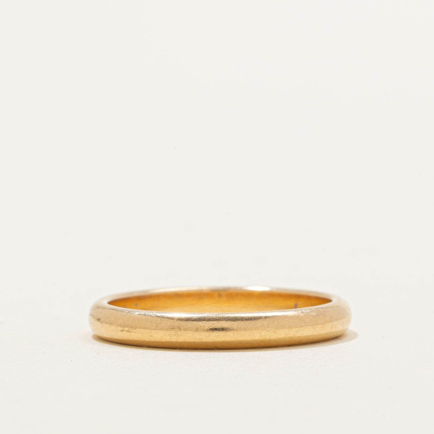 Alliance vintage belge en or jaune 14 carats | 2,90 mm | Taille 8,5 |