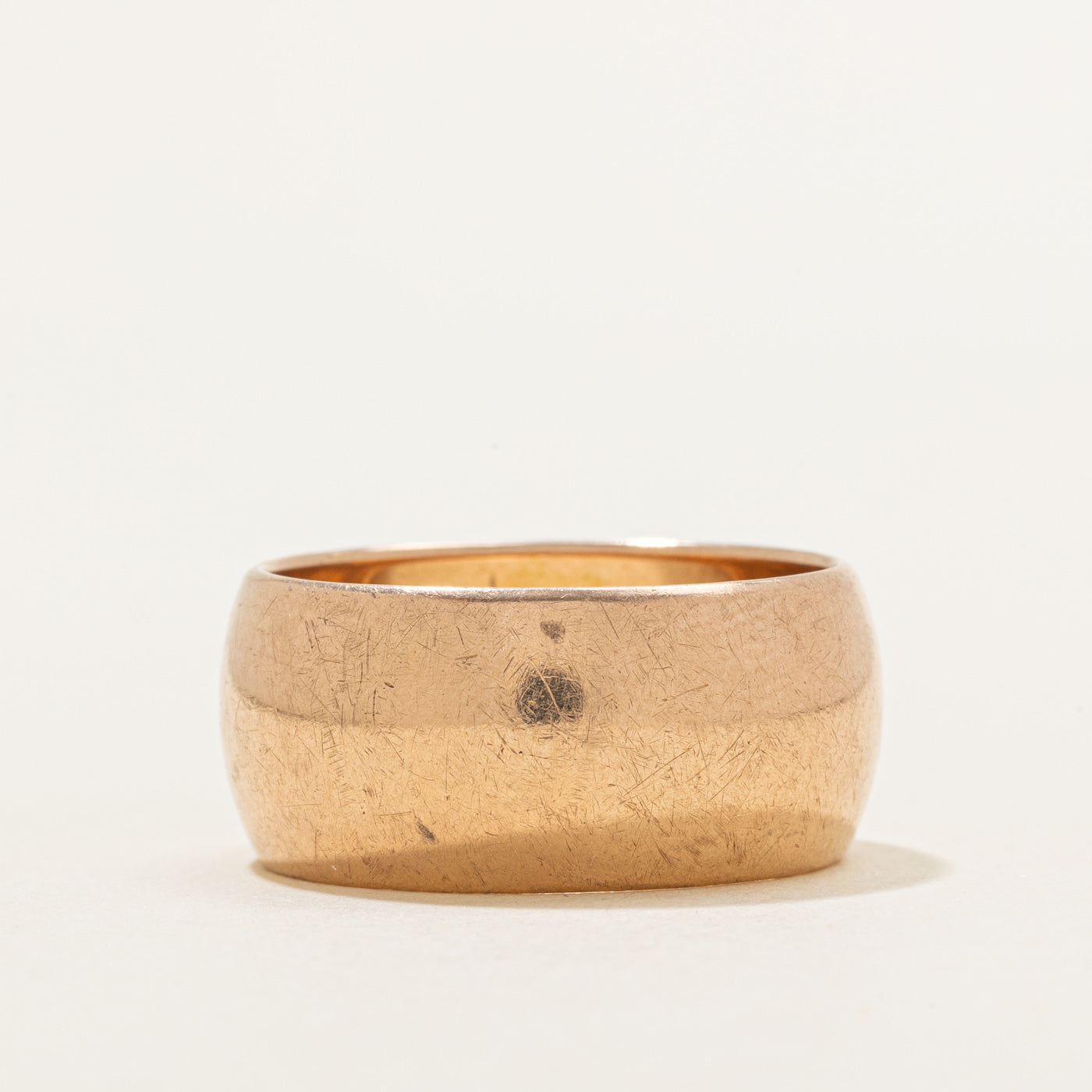 1972 Ukrainian 14K Rose Gold Cigar Band | 10.95mm | SZ 11.5 |