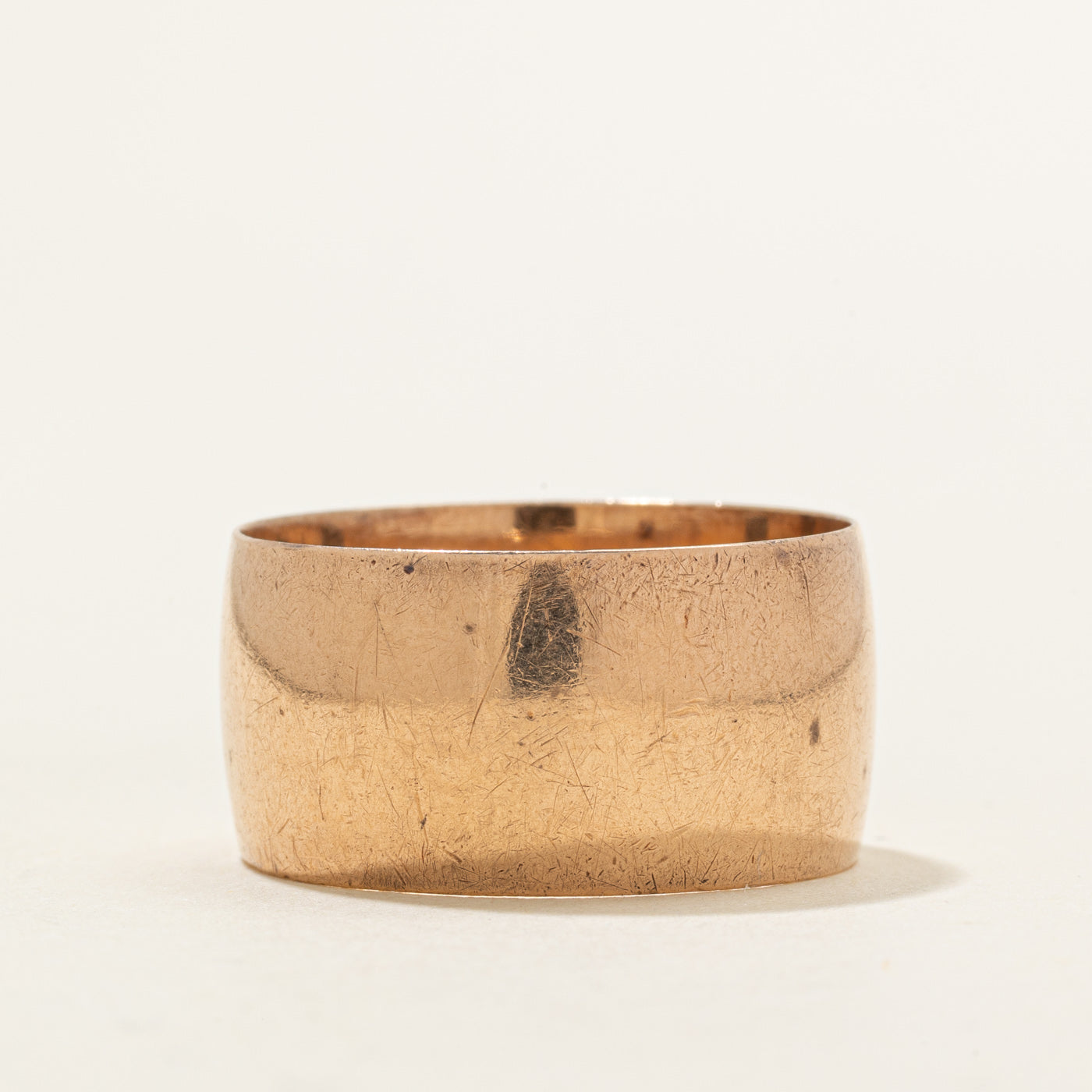 1975 Soviet Hallmarked 14K Rose Gold Cigar Band | 11.64mm | SZ 11.25 |