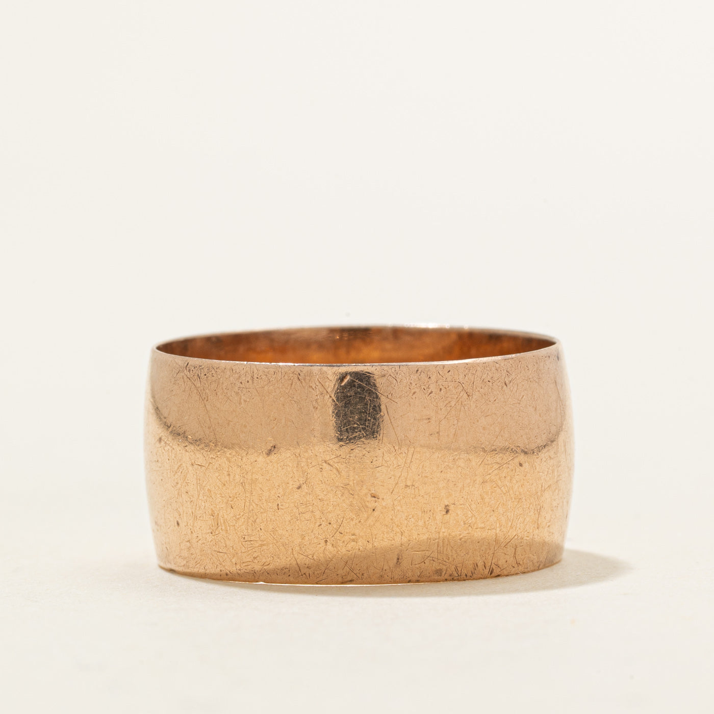 1975 Soviet Hallmarked 14K Rose Gold Cigar Band | 11.64mm | SZ 11.25 |