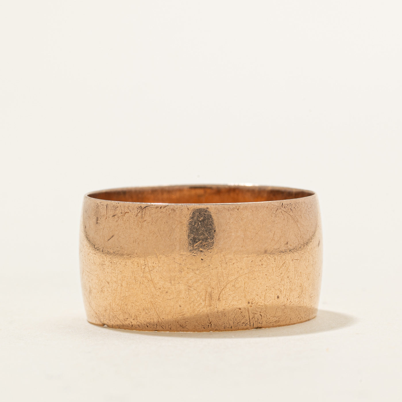 1975 Soviet Hallmarked 14K Rose Gold Cigar Band | 11.64mm | SZ 11.25 |