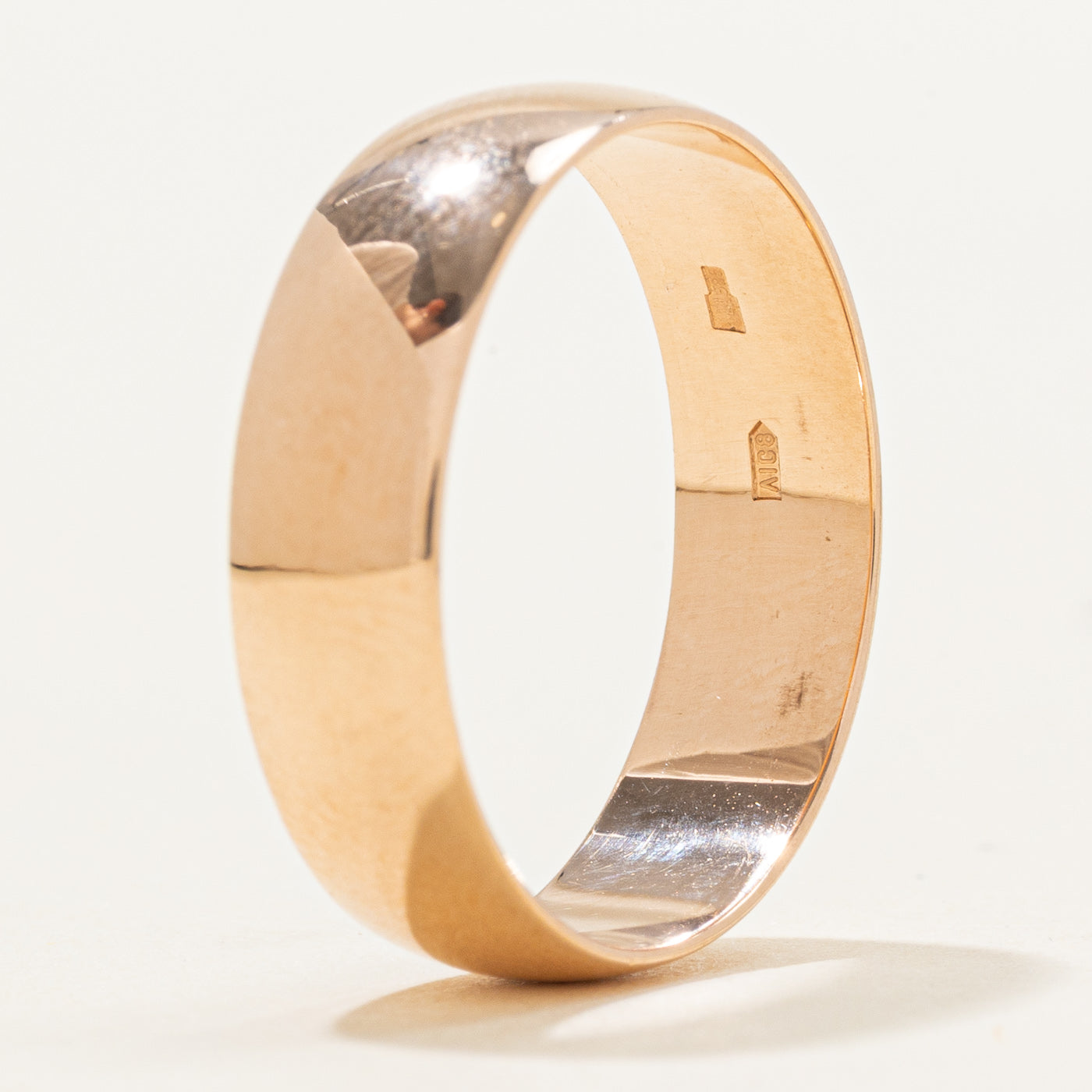 Alliance ukrainienne en or rose 14 carats | 5,47 mm | Taille 8,5 |