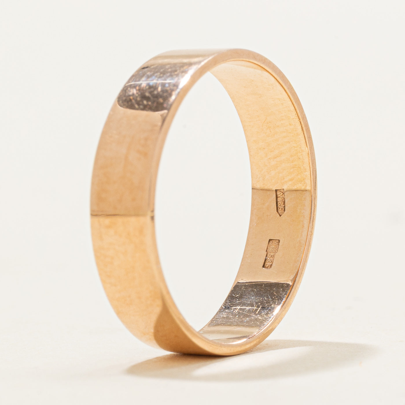 Alliance ukrainienne en or rose 14 carats | 4,79 mm | Taille 7,75 |