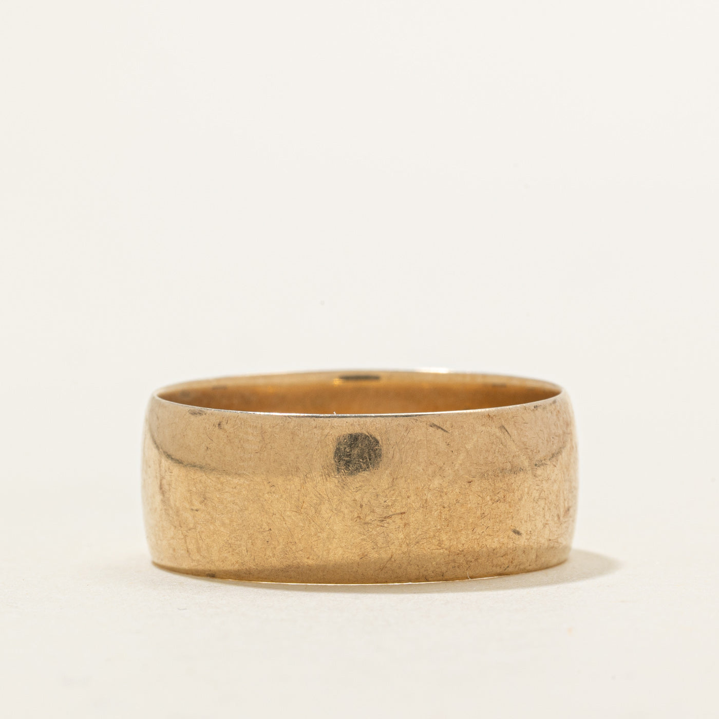 1972 London 9K Yellow Gold Cigar Band | 8.95mm | SZ 11.5 |