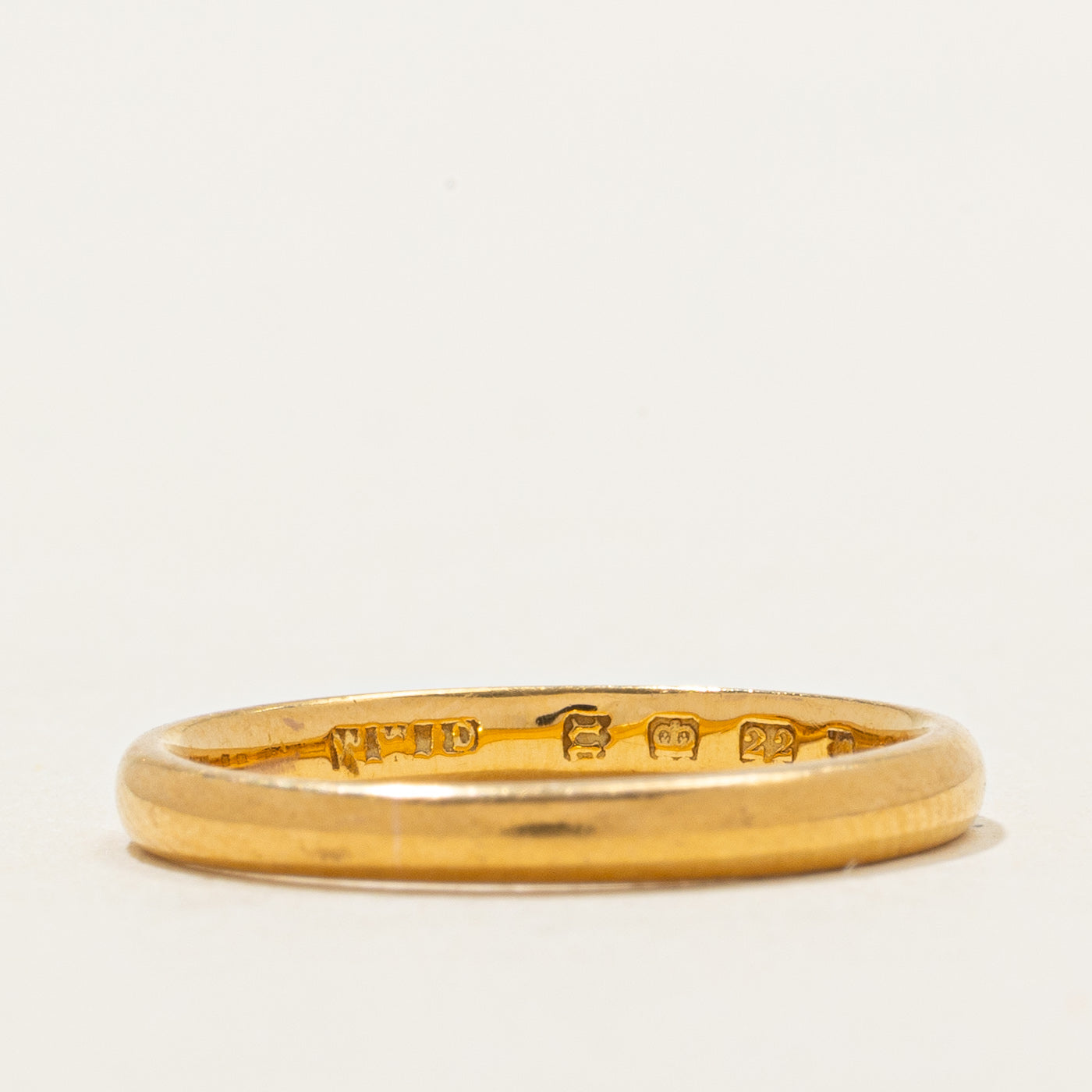1928 London 22K Yellow Gold Thin Band | 2.14mm | SZ 5 |